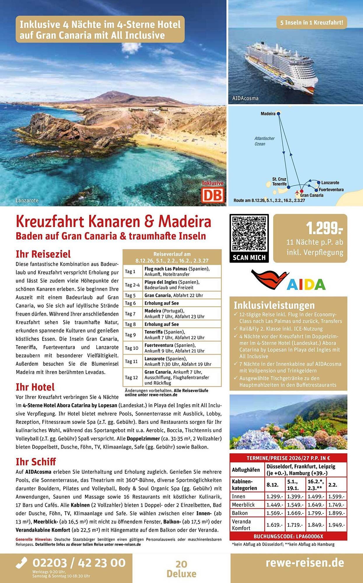 REWE Reisen Prospekt