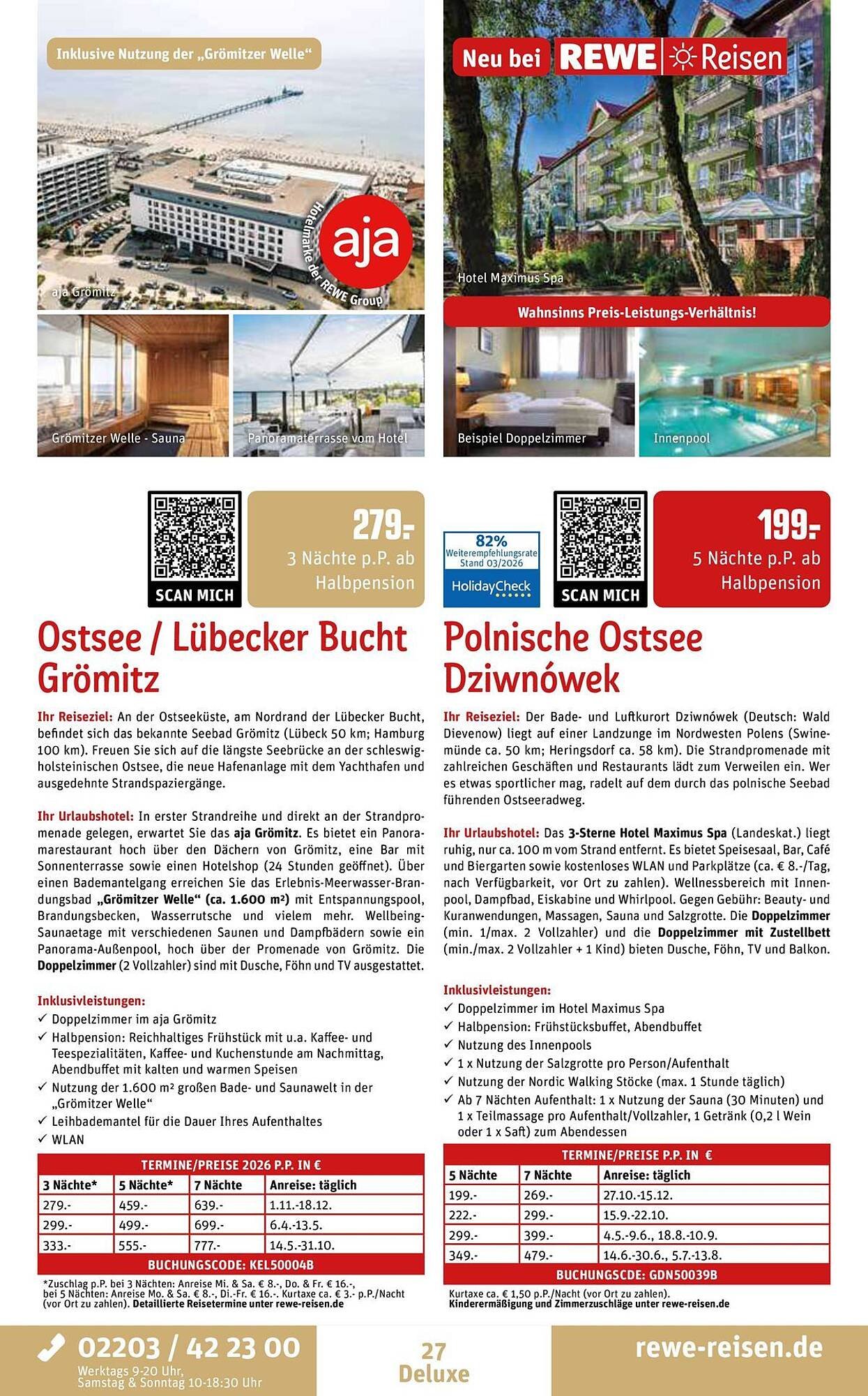 REWE Reisen Prospekt