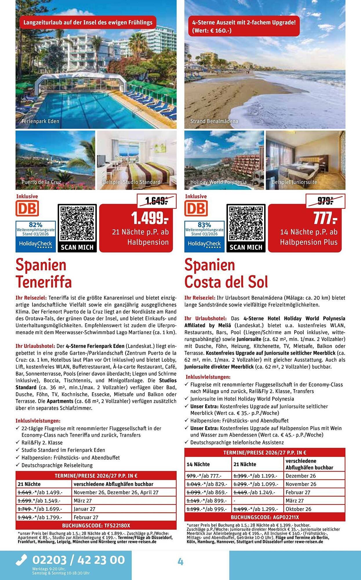 REWE Reisen Prospekt