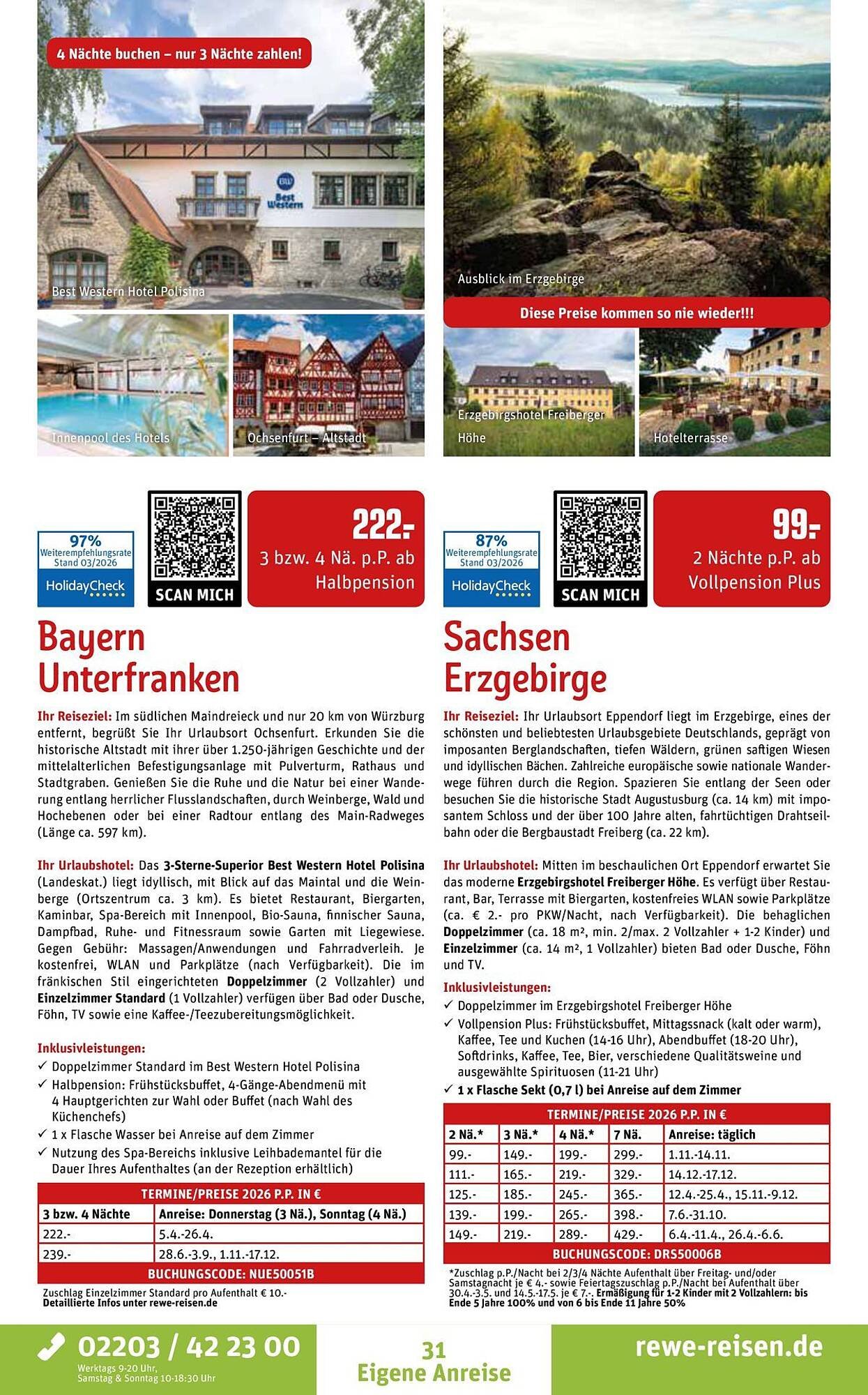 REWE Reisen Prospekt