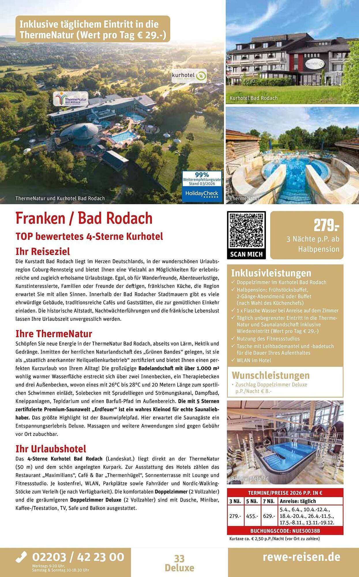 REWE Reisen Prospekt