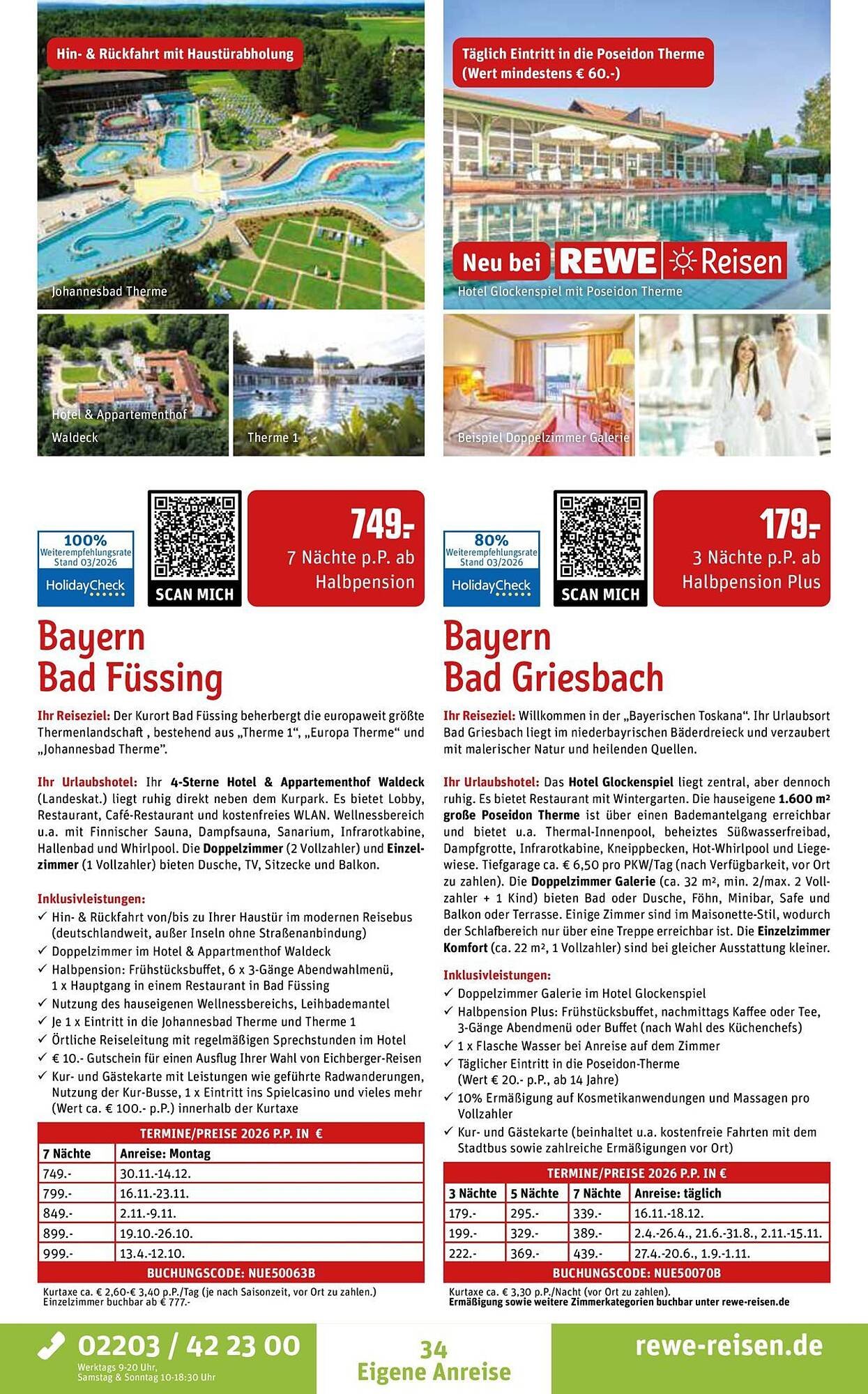 REWE Reisen Prospekt