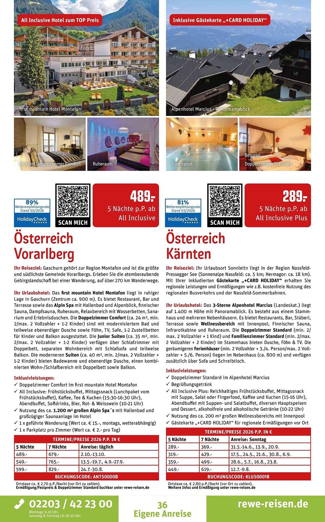 REWE Reisen Prospekt