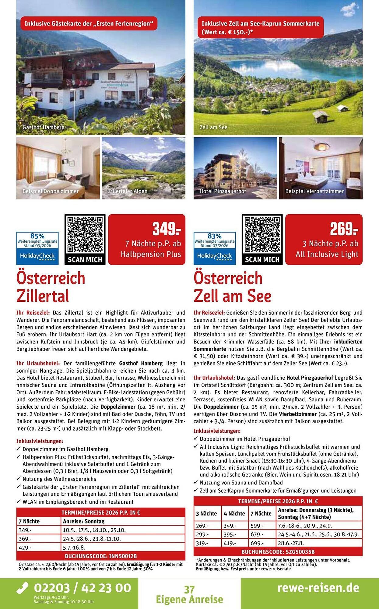 REWE Reisen Prospekt