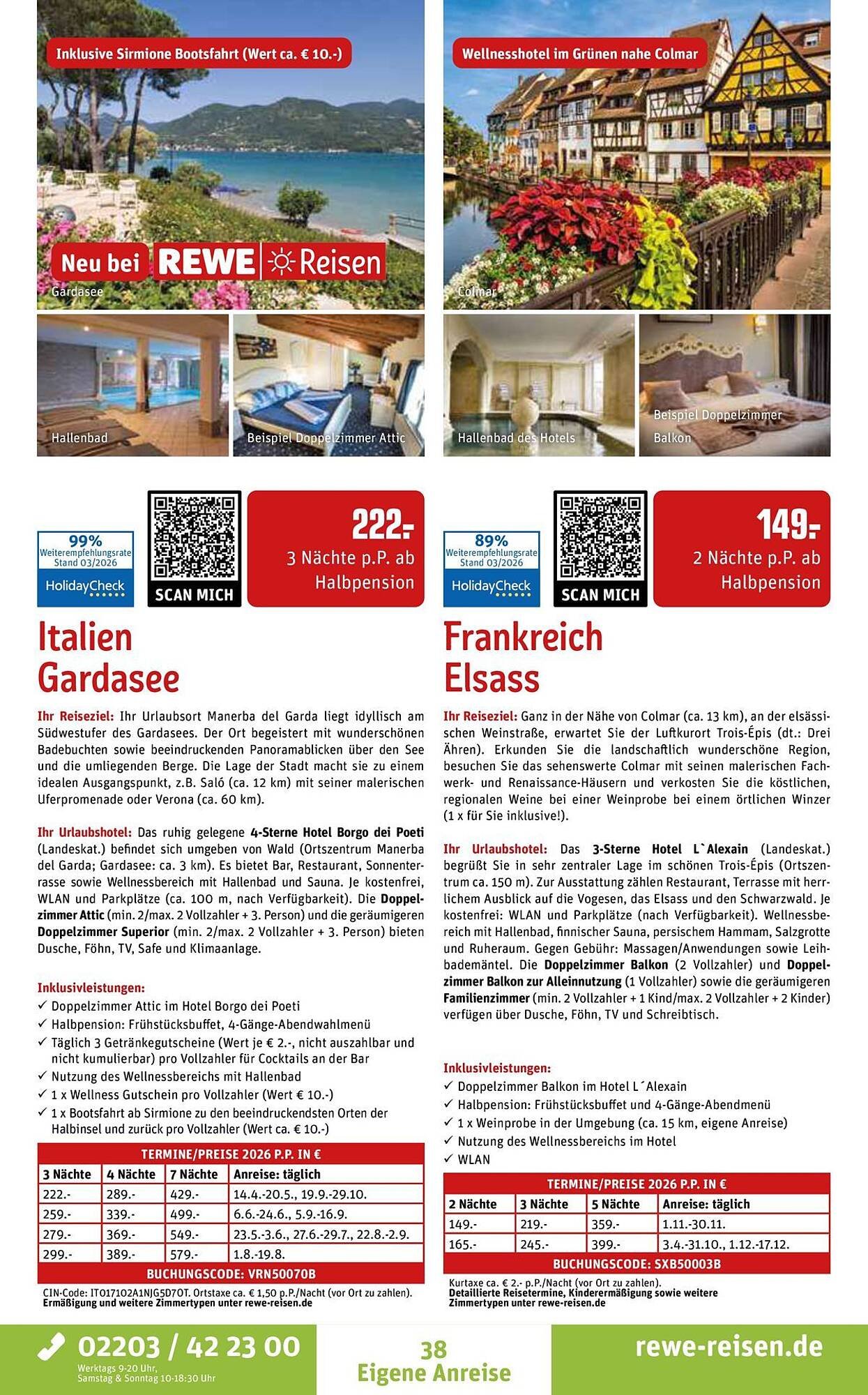 REWE Reisen Prospekt