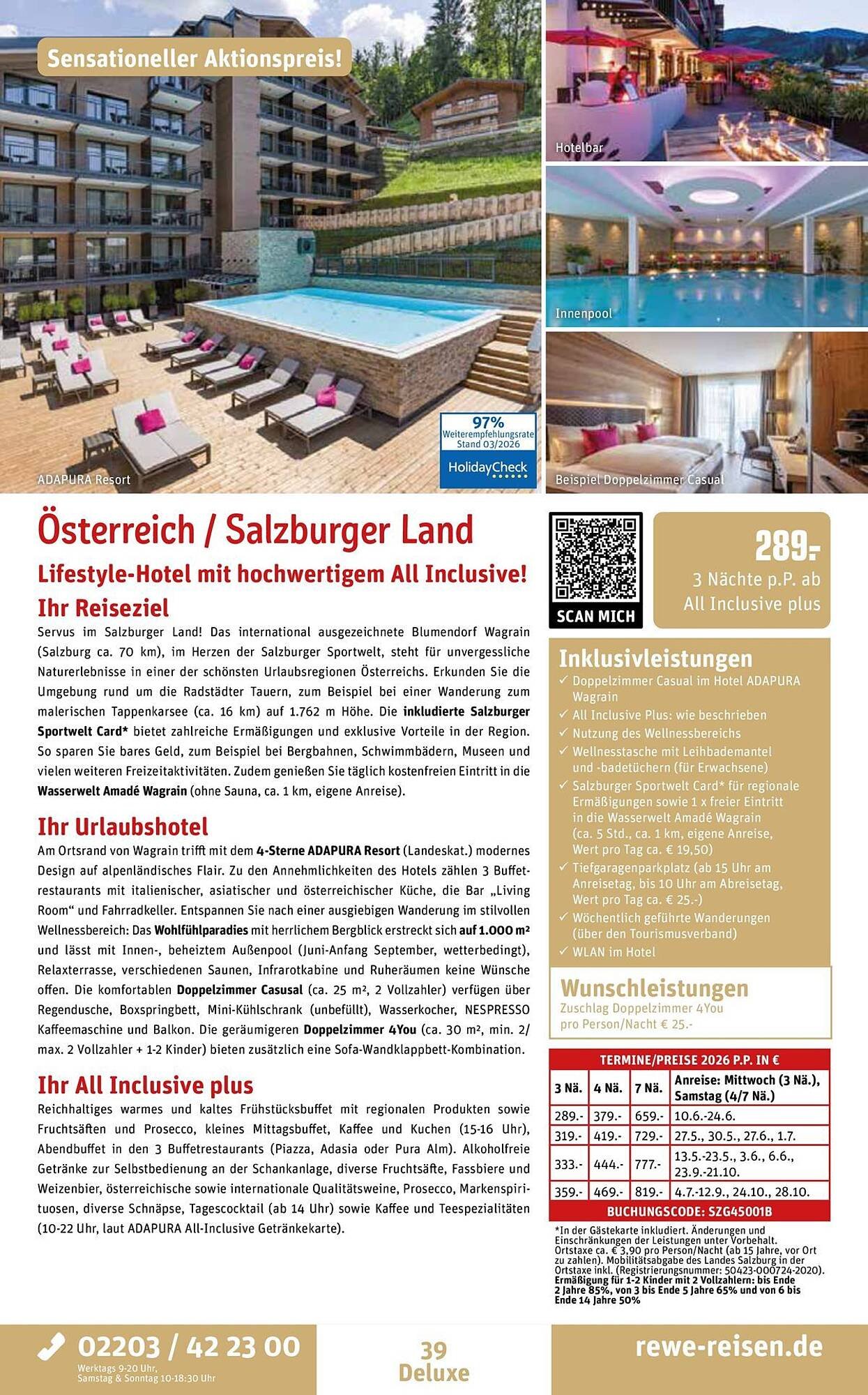 REWE Reisen Prospekt