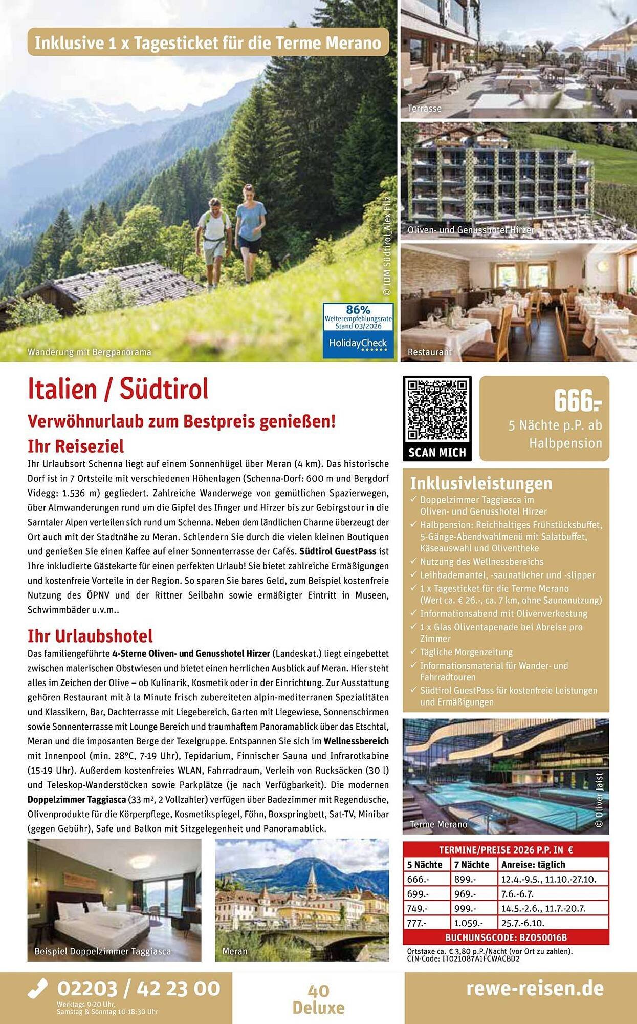 REWE Reisen Prospekt