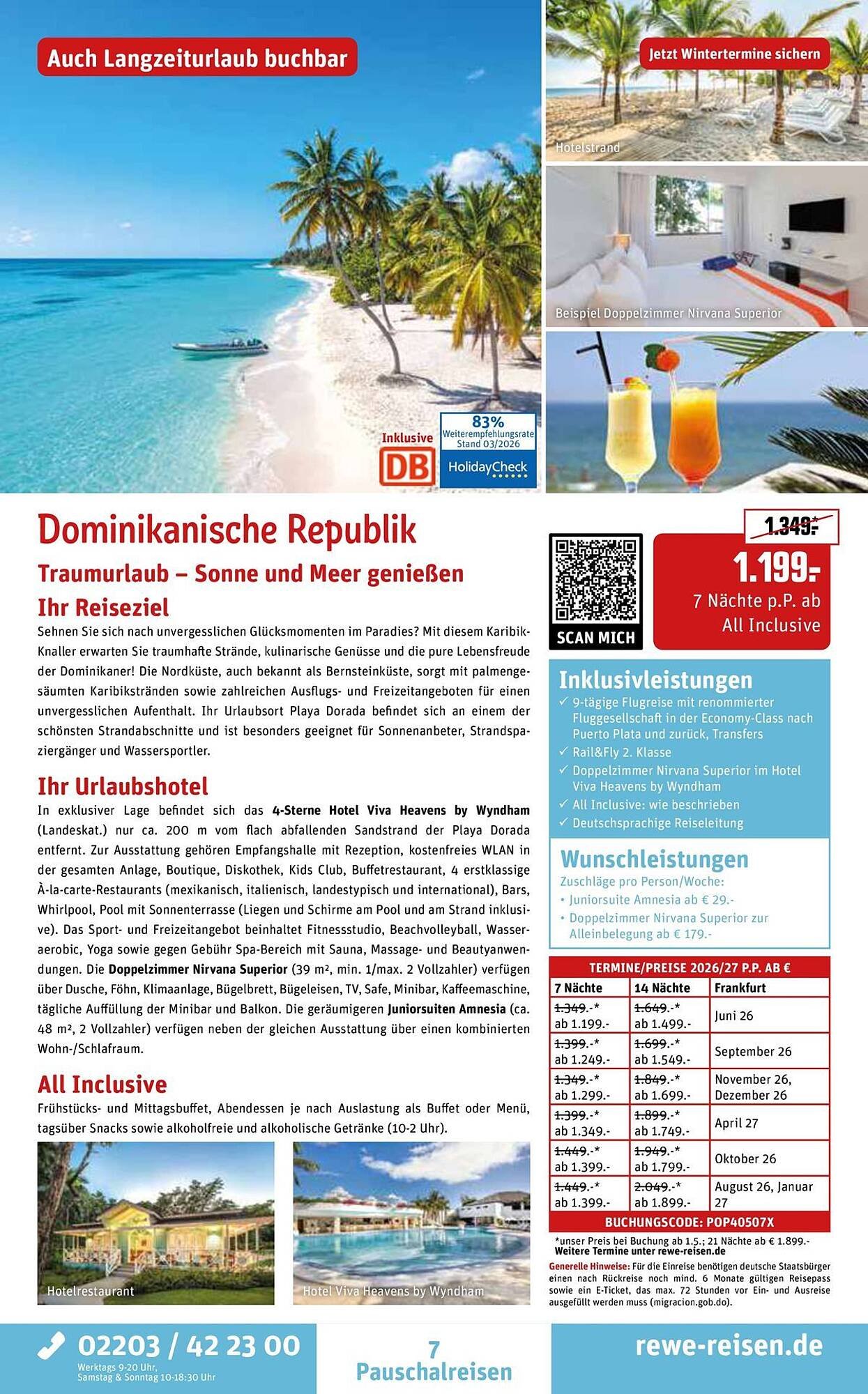 REWE Reisen Prospekt