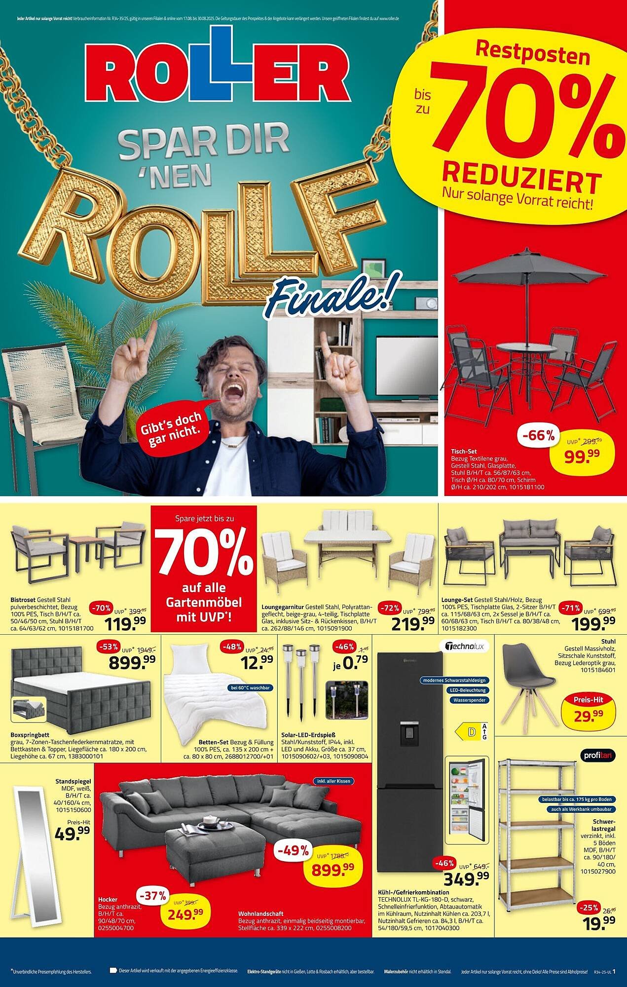 ROLLER Prospekt (2025-08-17 - 2025-08-30) | 1