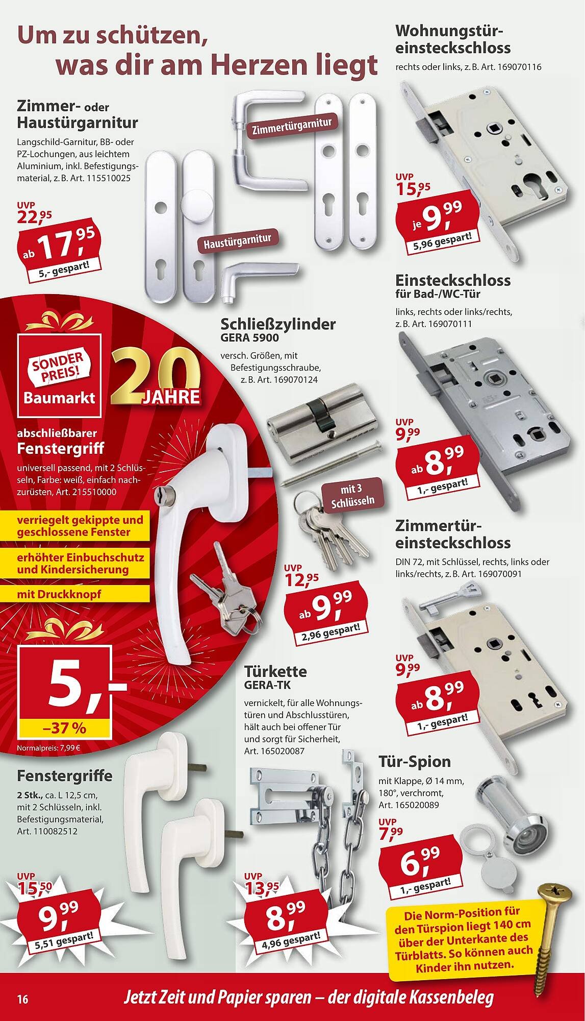 Sonderpreis Baumarkt Prospekt