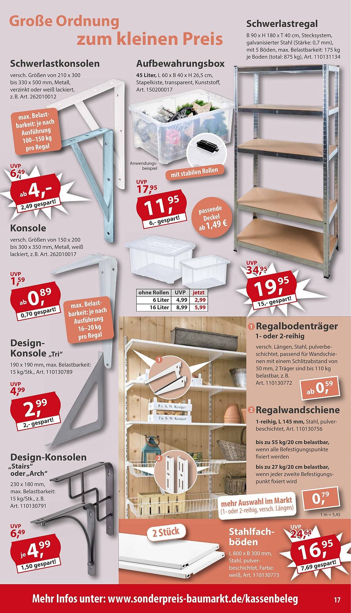 Sonderpreis Baumarkt Prospekt