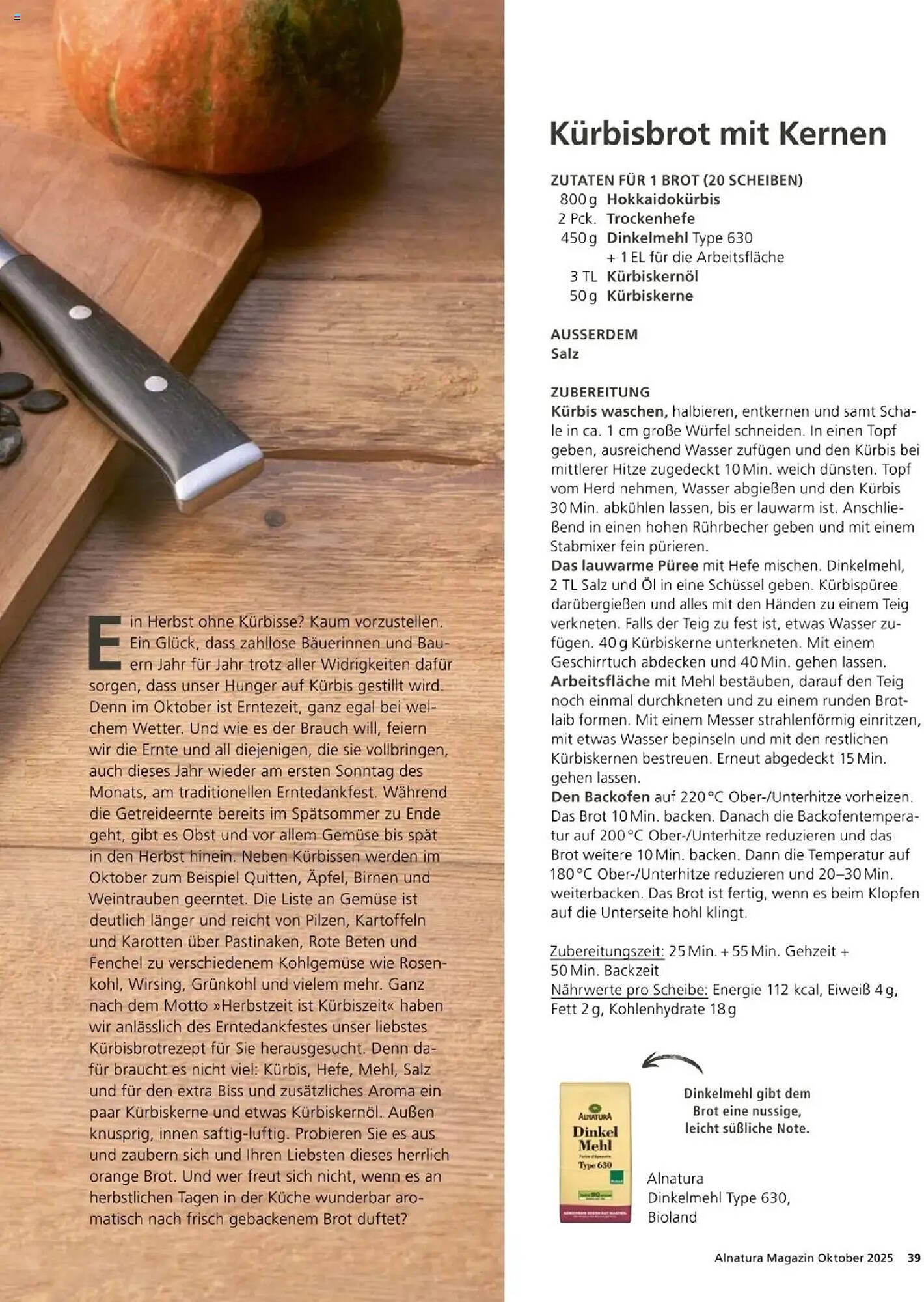 Alnatura Prospekt (2025-10-01 - 2025-10-31) | 39