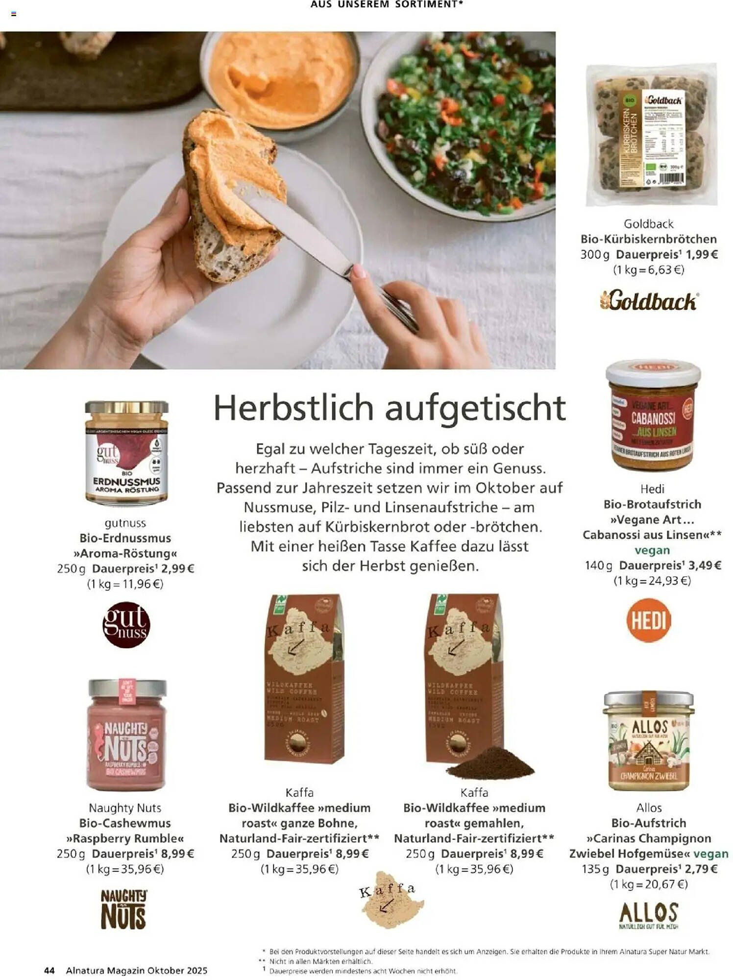 Alnatura Prospekt (2025-10-01 - 2025-10-31) | 44