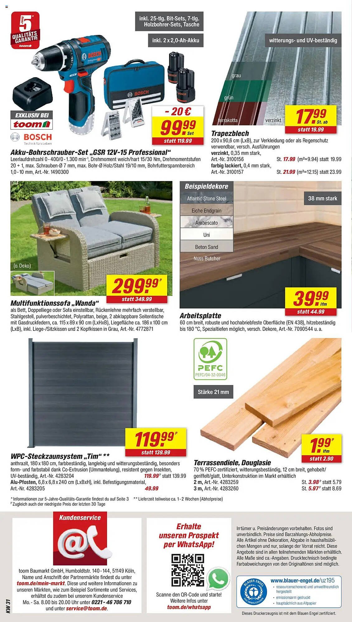 toom Baumarkt Prospekt (2025-07-26 - 2025-08-01) | 14