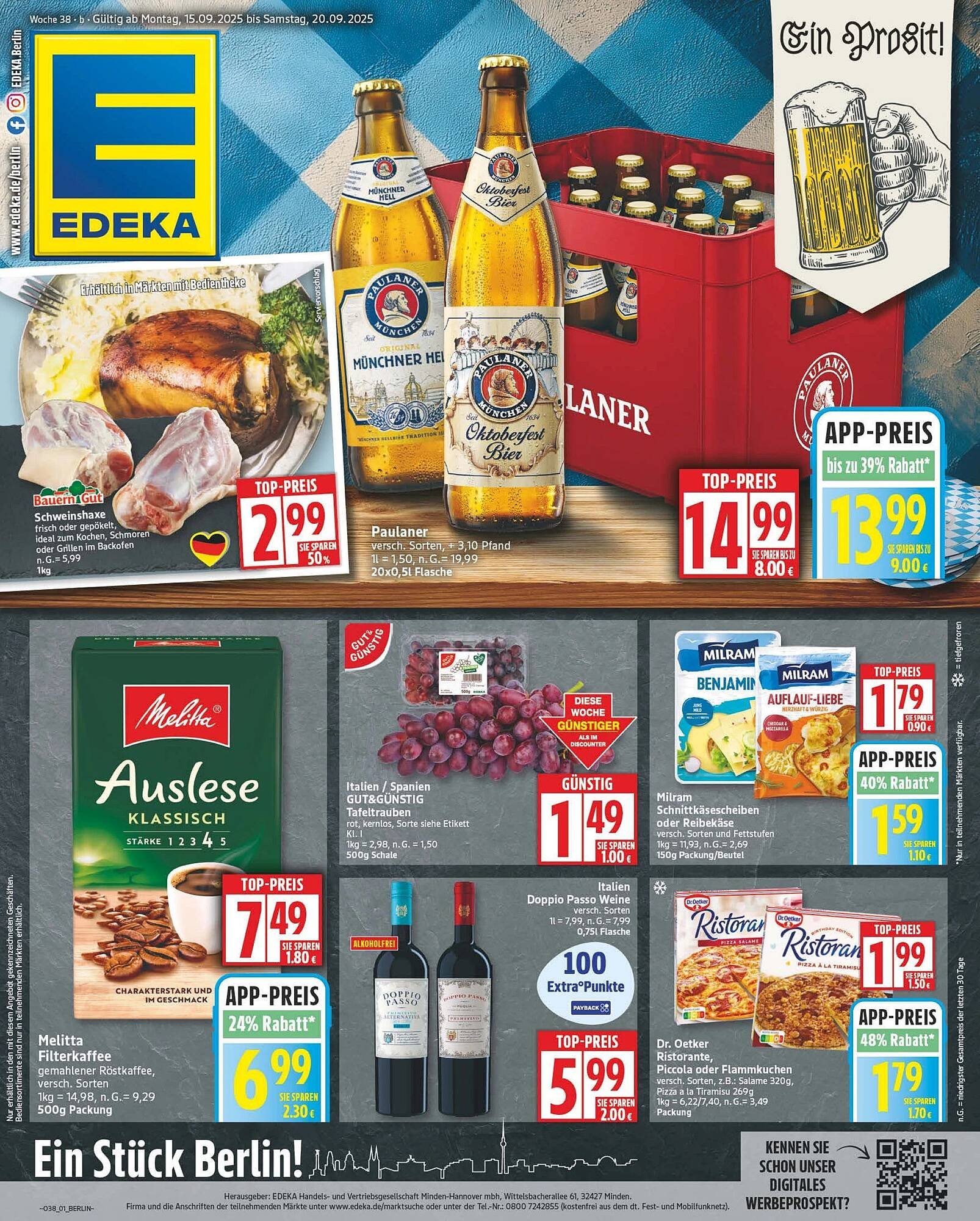 Edeka Prospekt (2025-09-15 - 2025-09-20) | 1