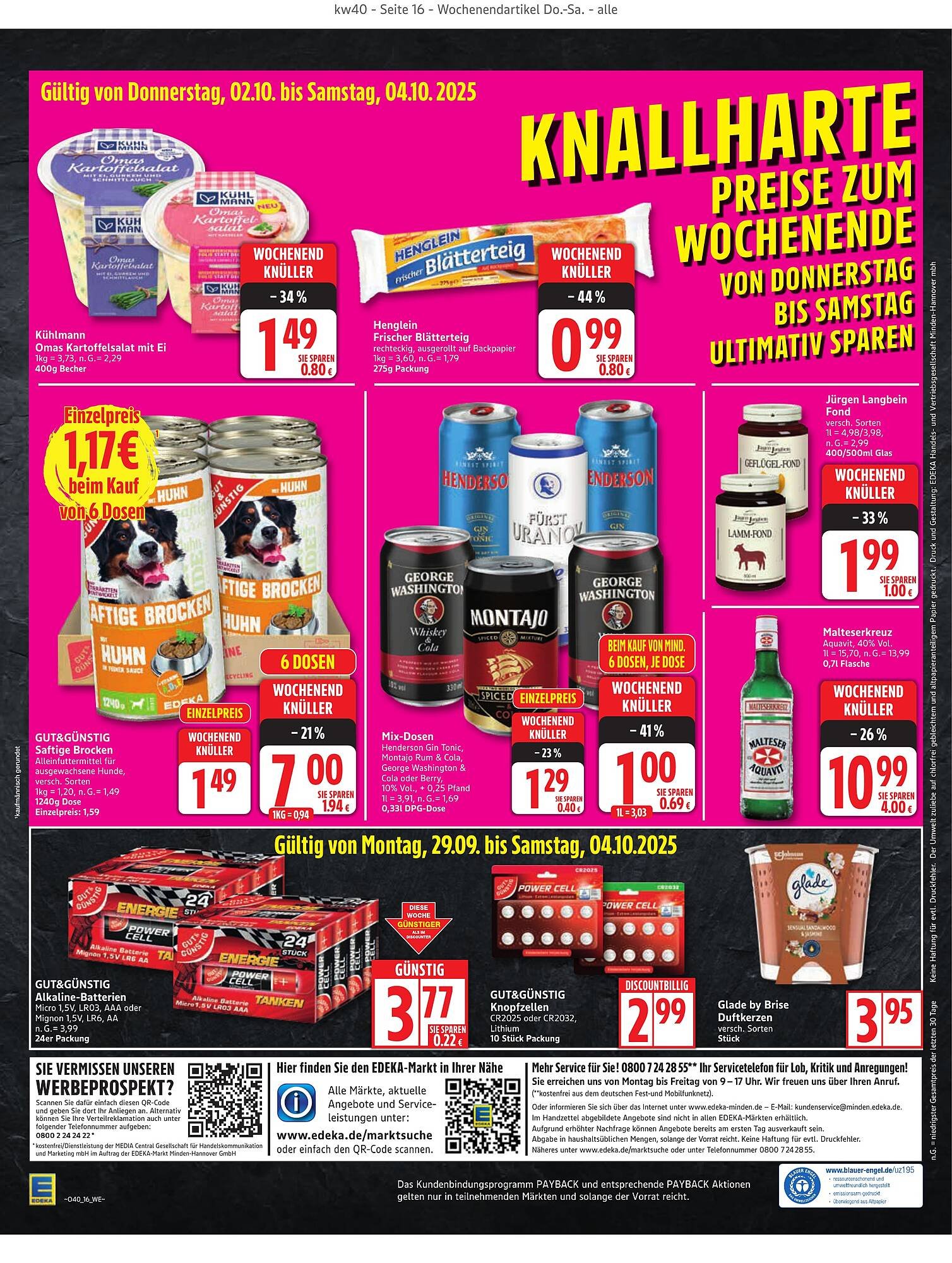 Edeka Prospekt (2025-09-29 - 2025-10-04) | 16