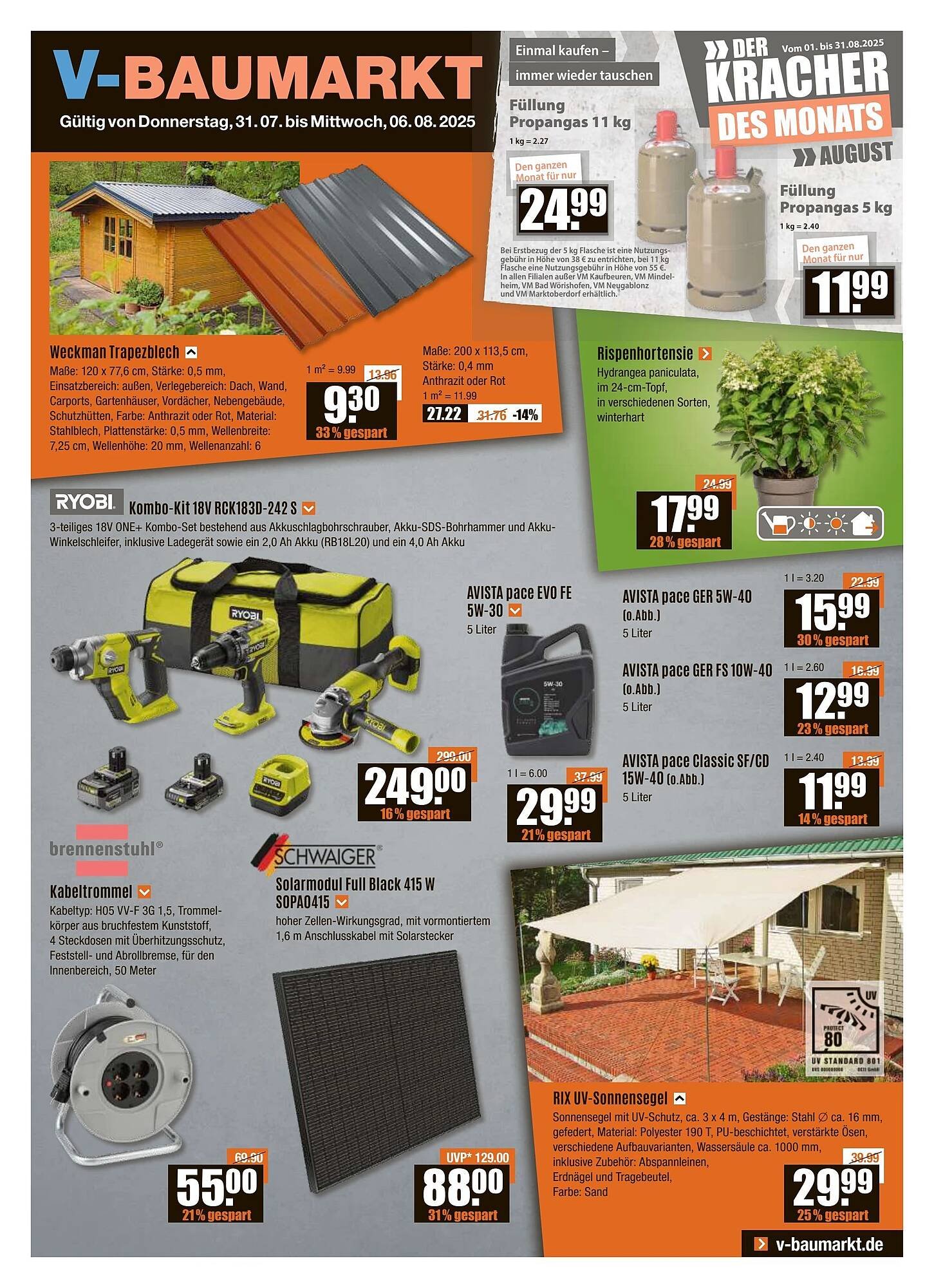 V Baumarkt Prospekt (2025-07-31 - 2025-08-07) | 1