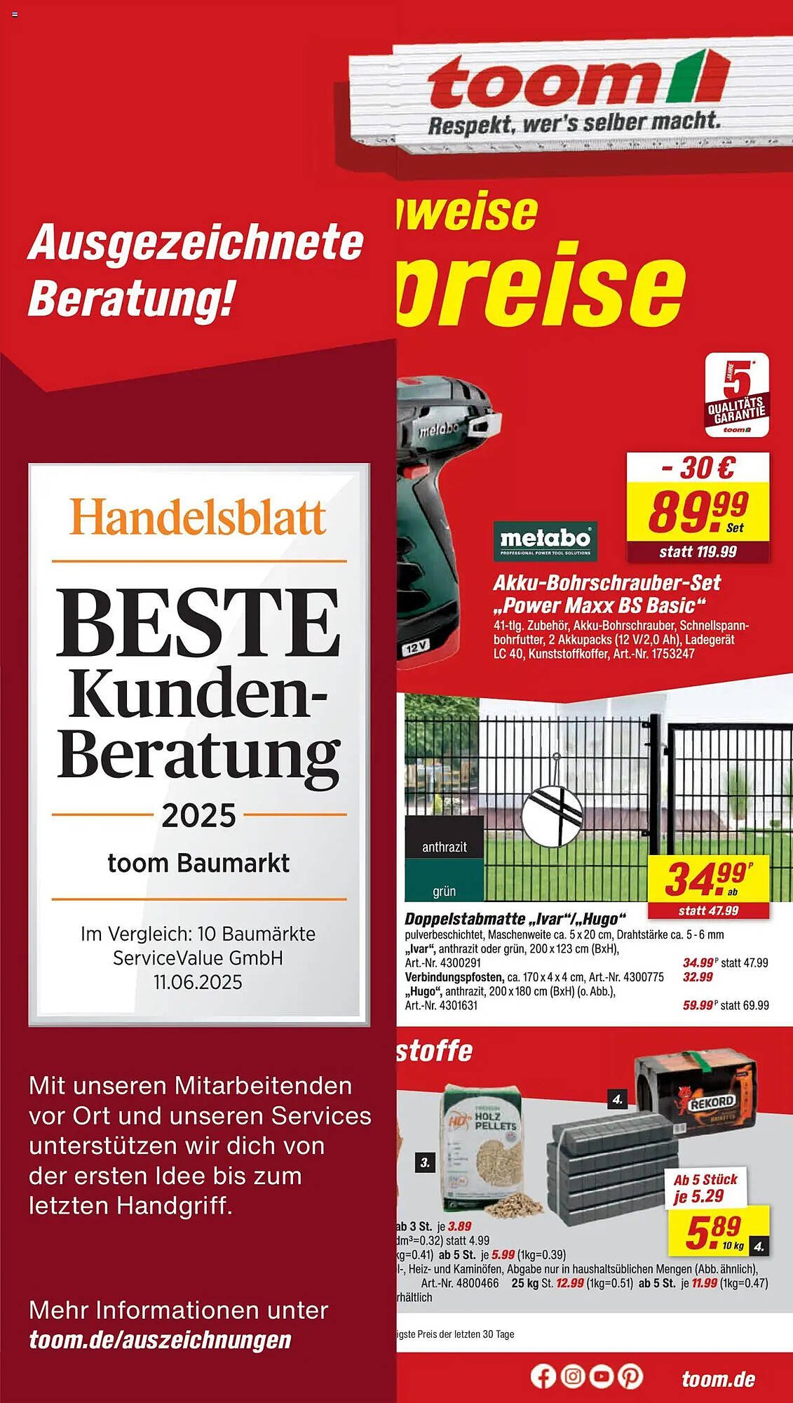 toom Baumarkt Prospekt (2025-08-23 - 2025-08-29) | 1