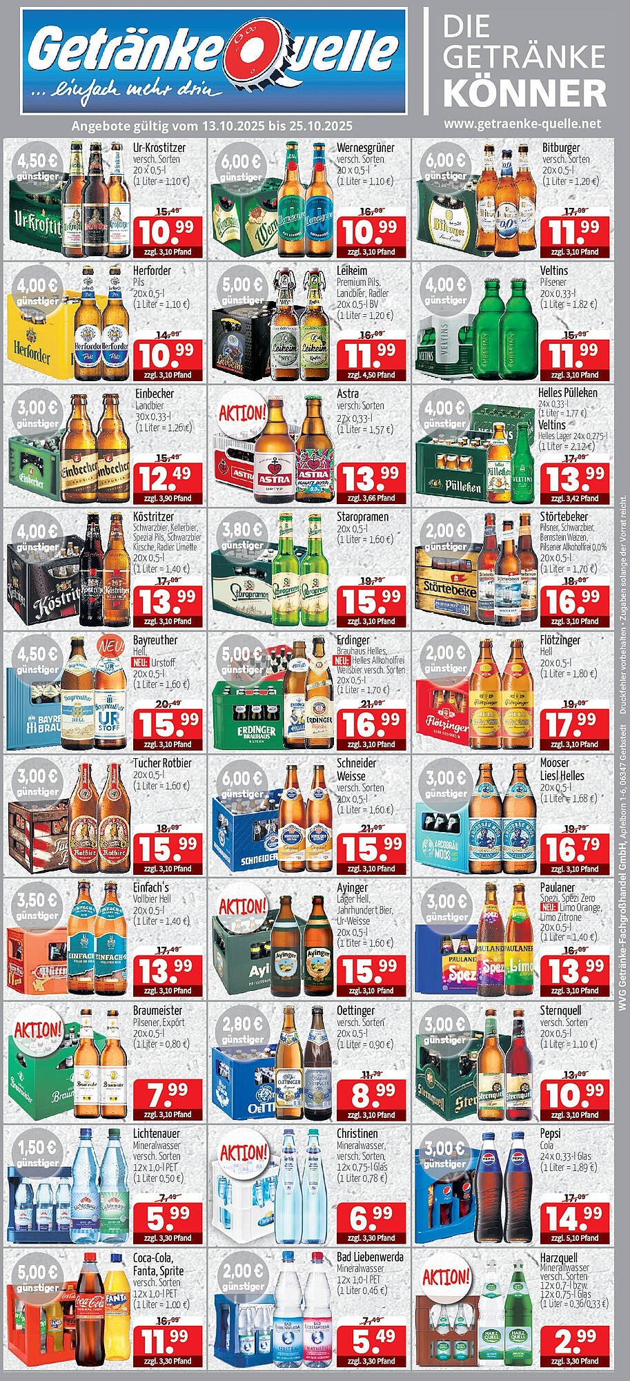 Getränke Quelle Prospekt (2025-10-12 - 2025-10-25) | 1
