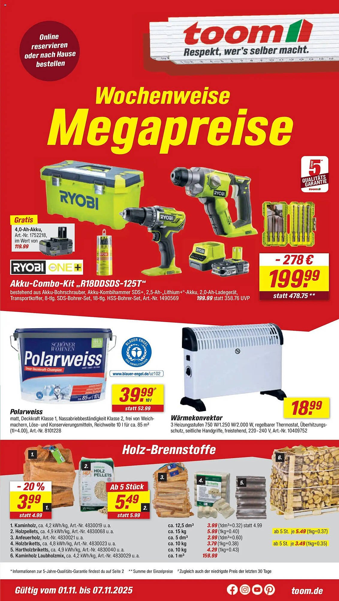 Toom Baumarkt Prospekt (2025-11-01 - 2025-11-07)