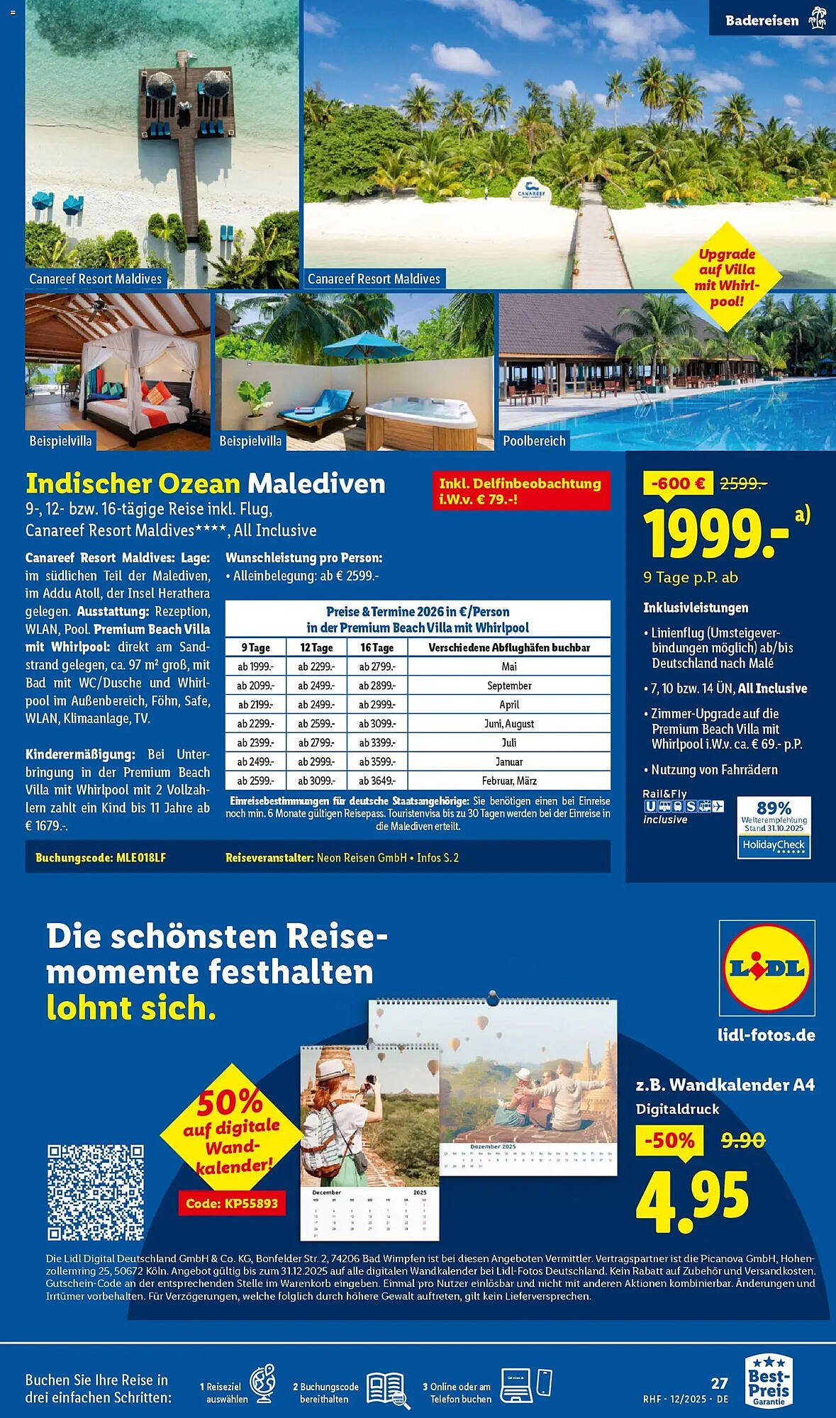 Lidl Reisen Prospekt (2025-11-28 - 2025-12-30)