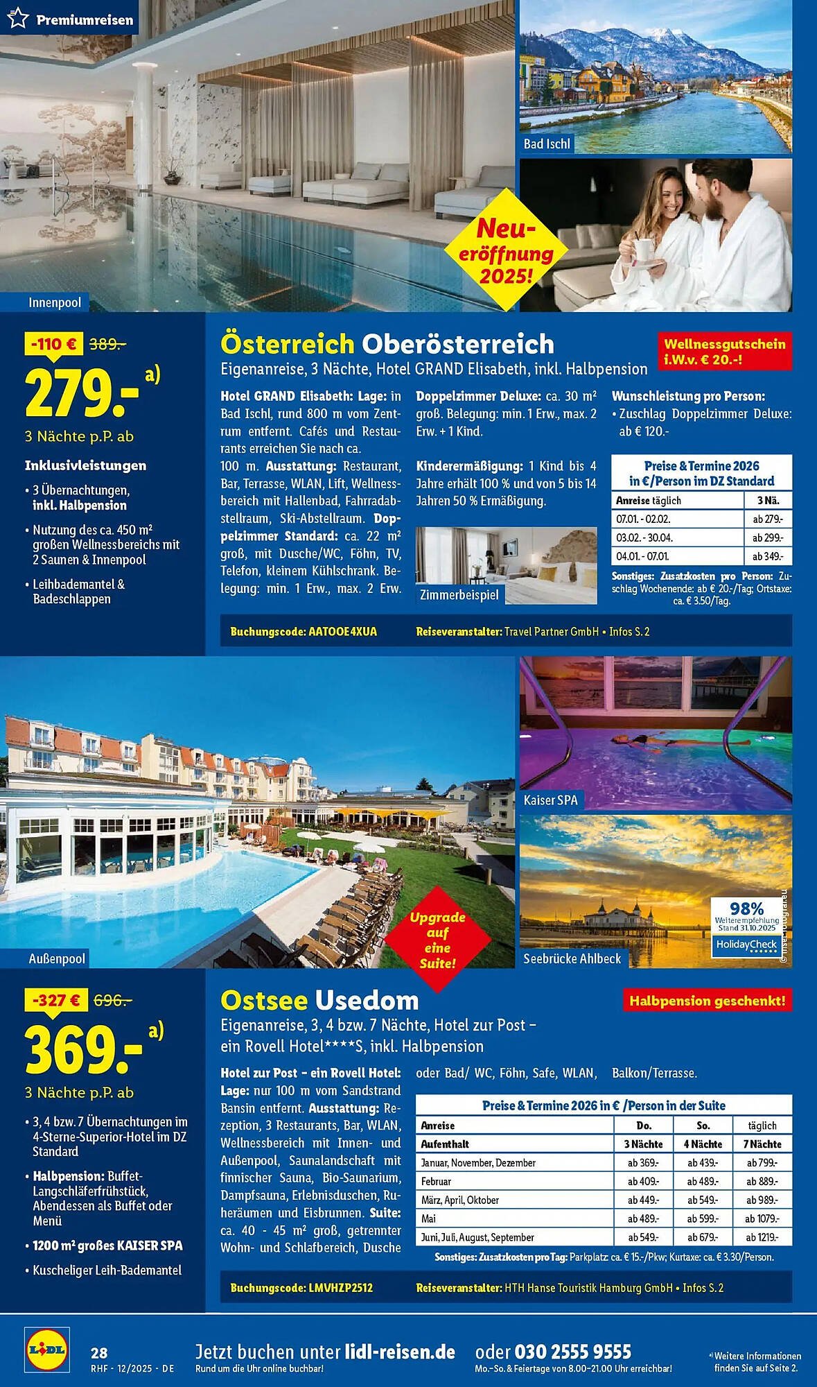 Lidl Reisen Prospekt (2025-11-28 - 2025-12-30)