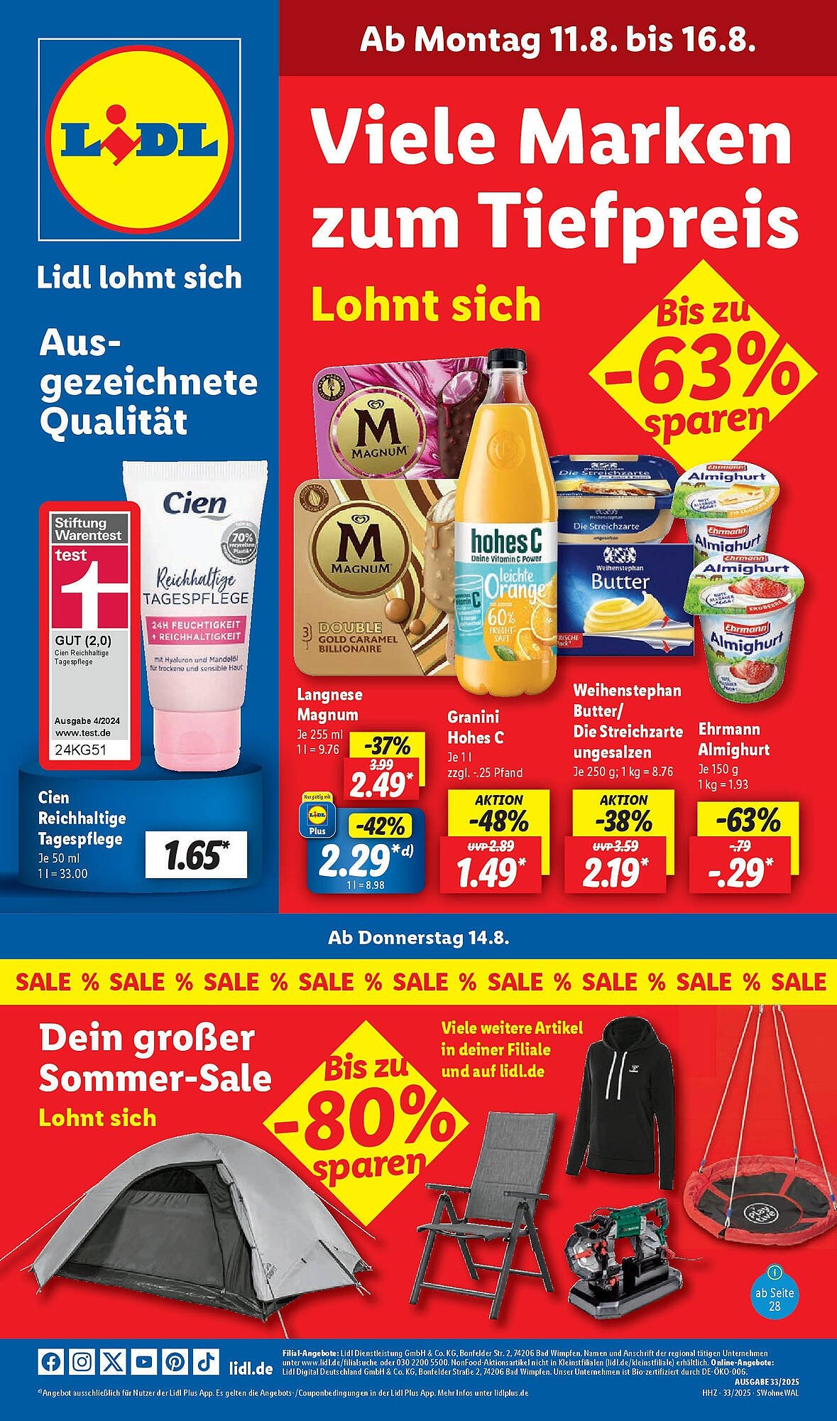 Lidl Prospekt (2025-08-11 - 2025-08-16) | 1