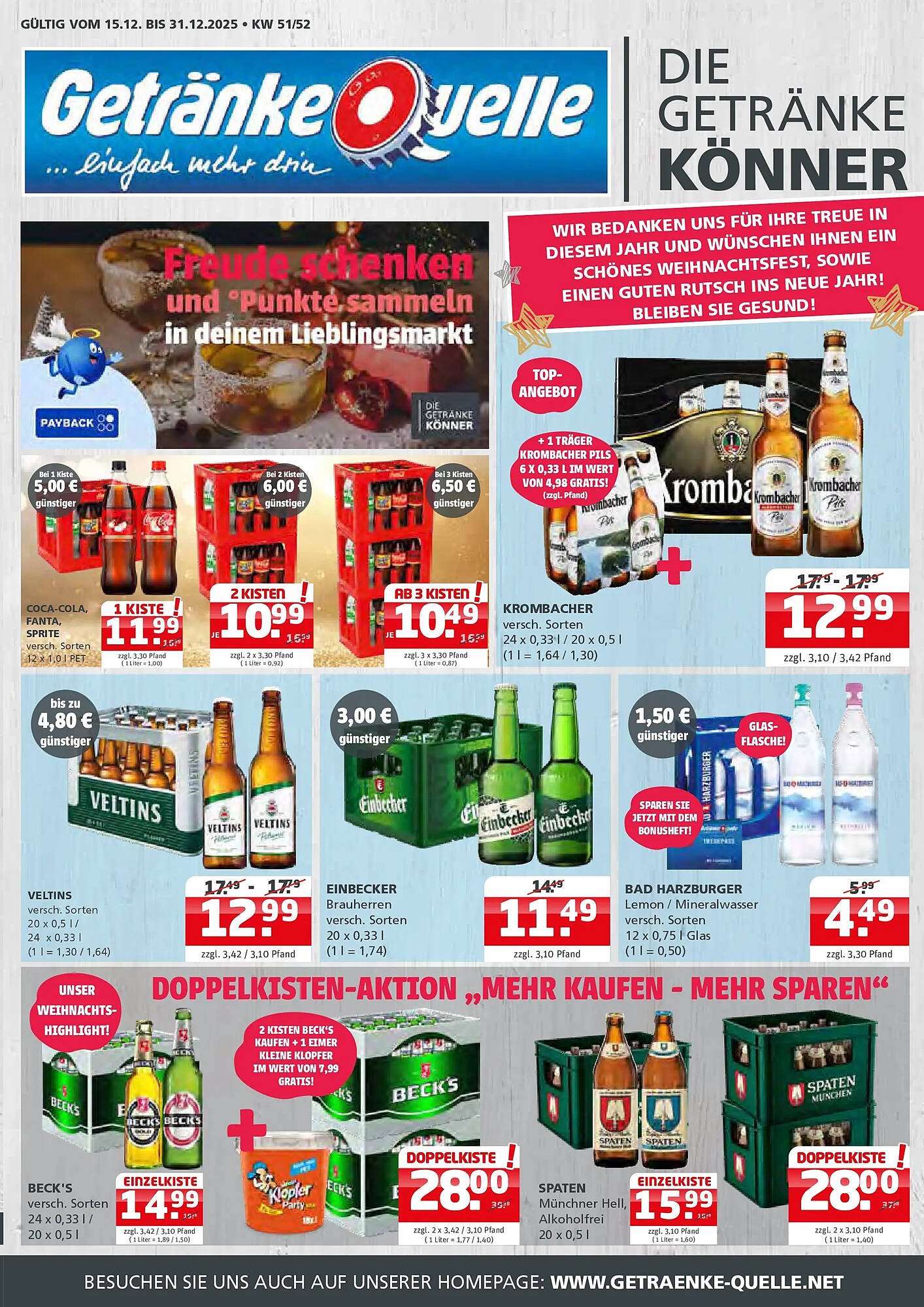 Getränke Quelle Prospekt (2025-12-14 - 2025-12-27)