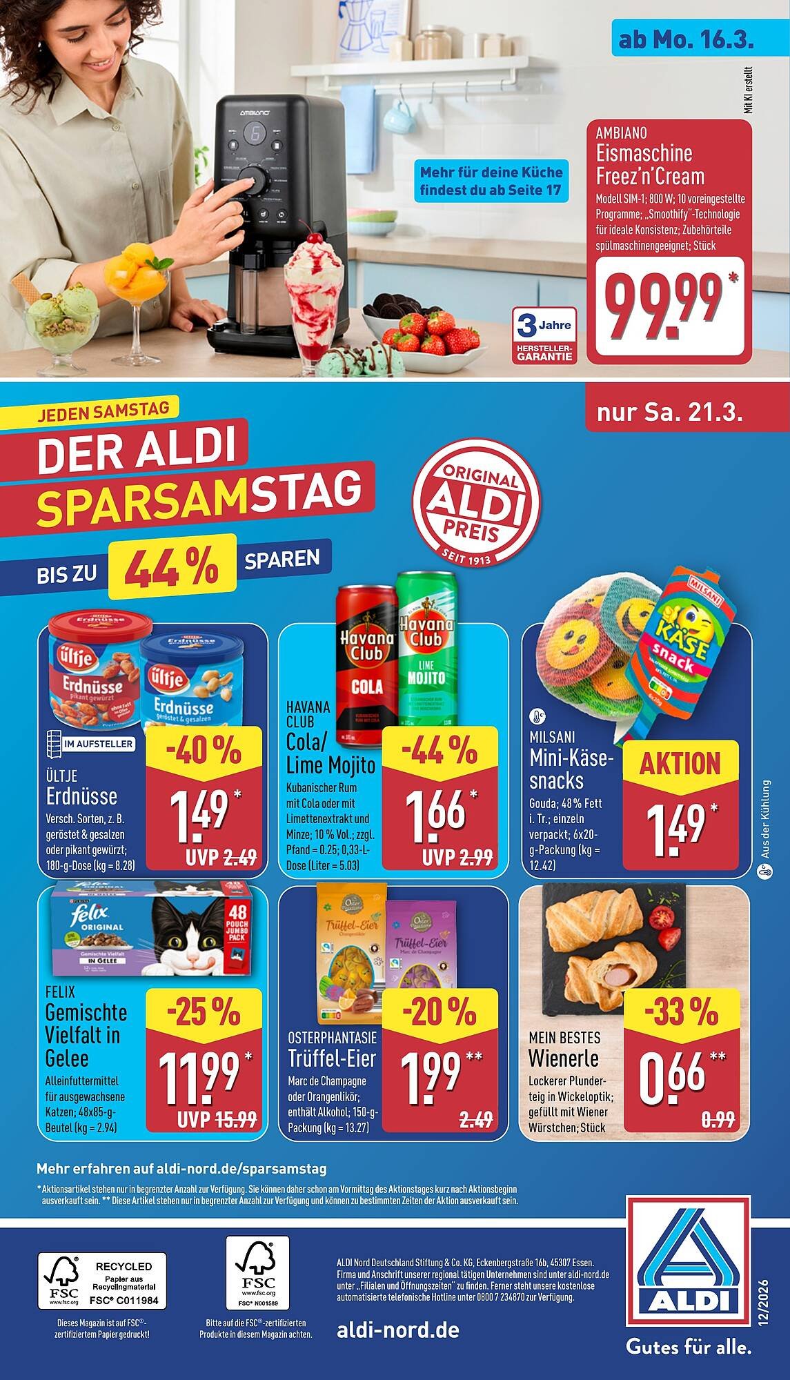 Aldi Nord Prospekt (2026-03-16 - 2026-03-21)
