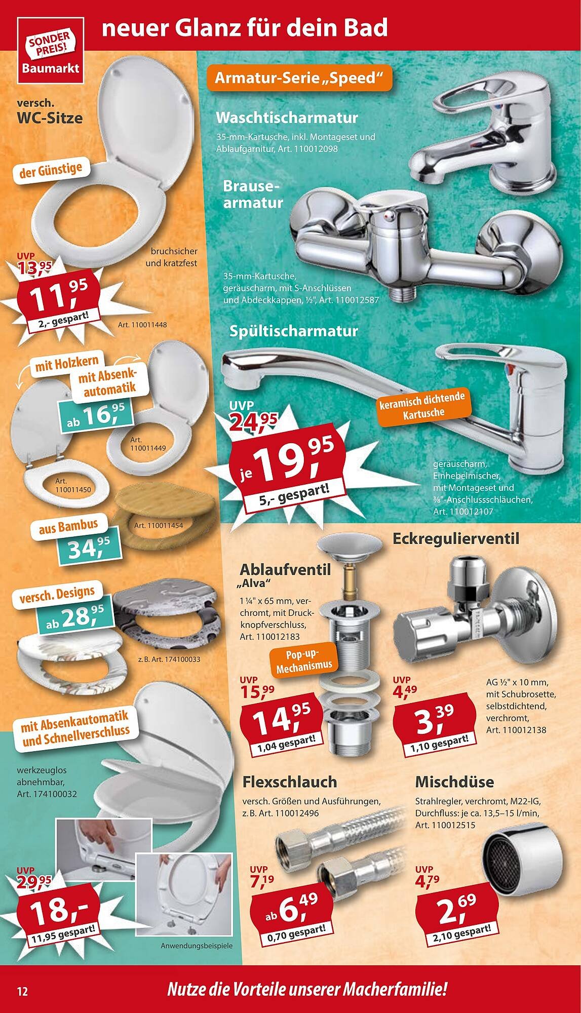 Sonderpreis Baumarkt Prospekt (2025-09-13 - 2025-09-19) | 12