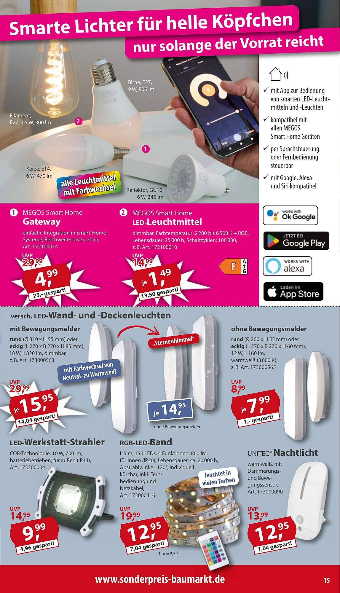 Sonderpreis Baumarkt Prospekt (2025-09-13 - 2025-09-19) | 15