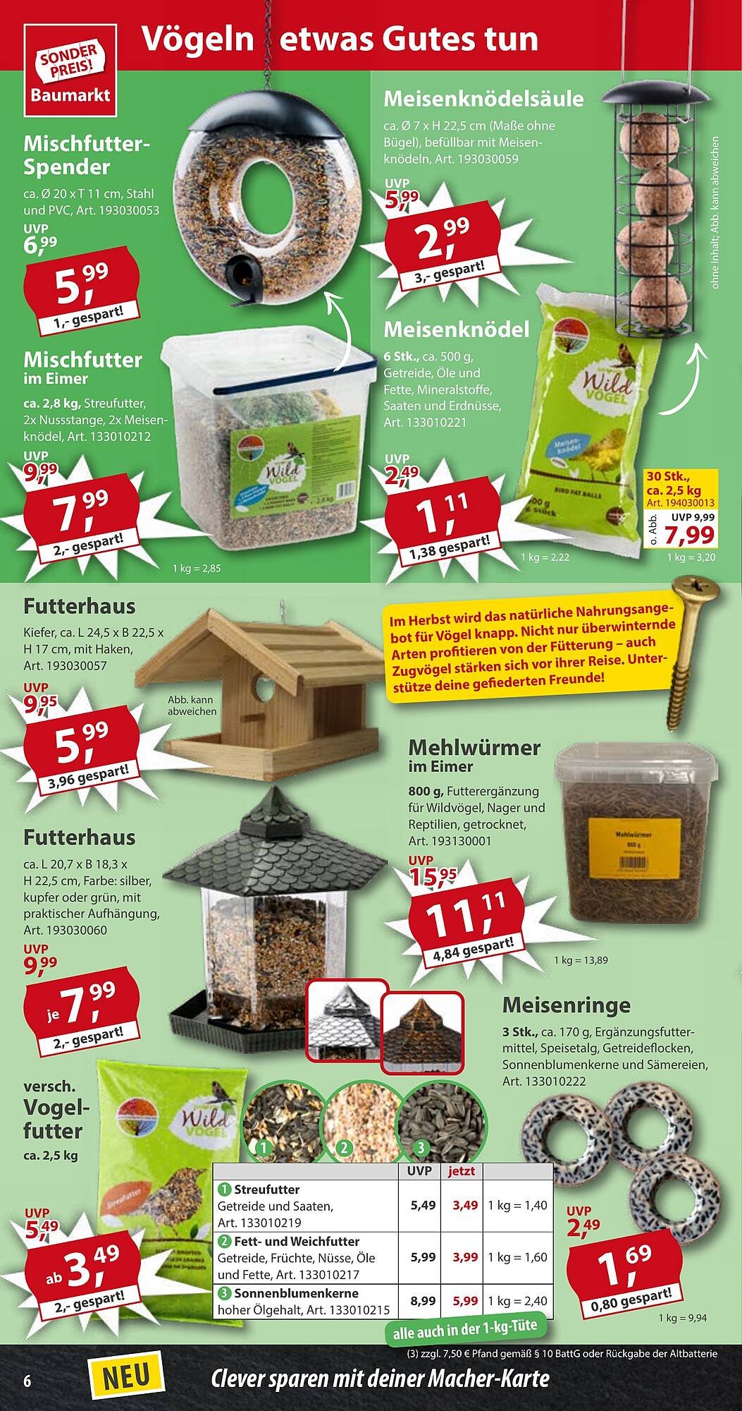 Sonderpreis Baumarkt Prospekt (2025-09-13 - 2025-09-19) | 6