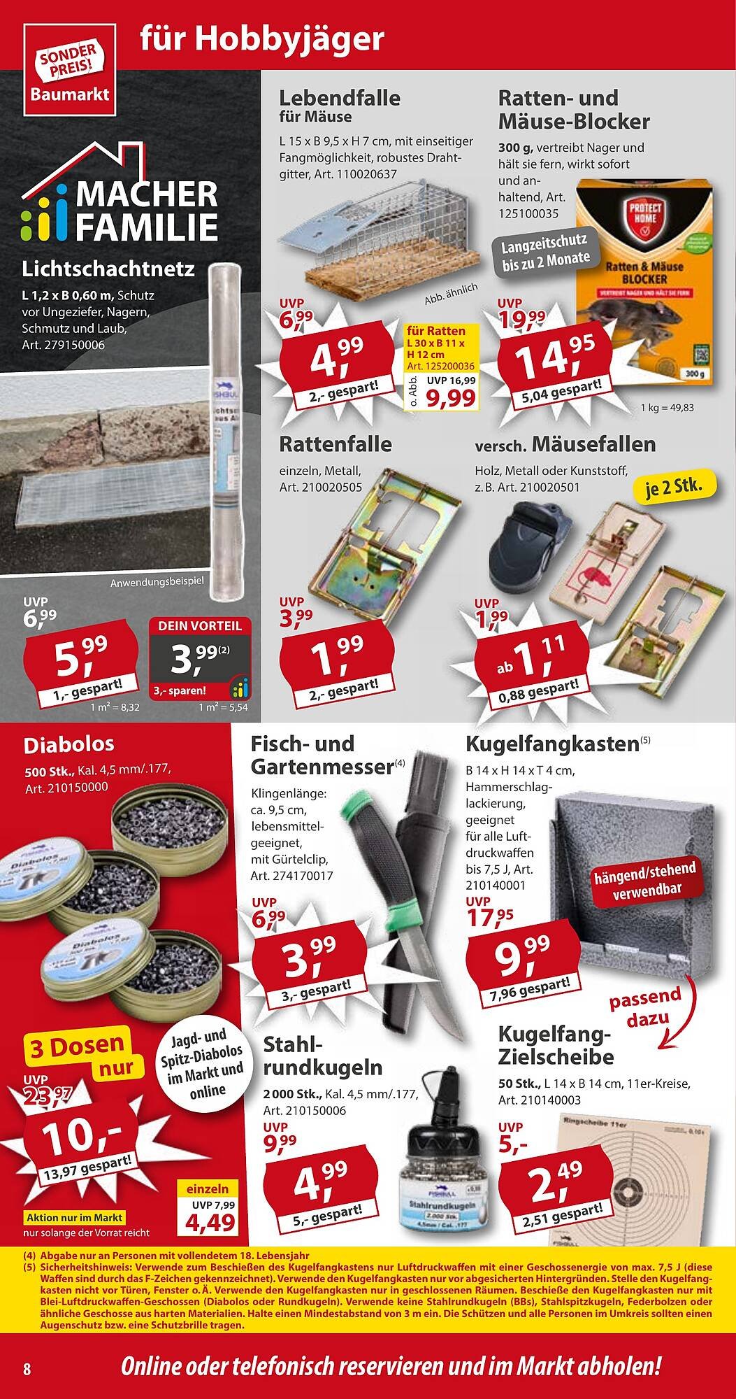 Sonderpreis Baumarkt Prospekt (2025-09-13 - 2025-09-19) | 8
