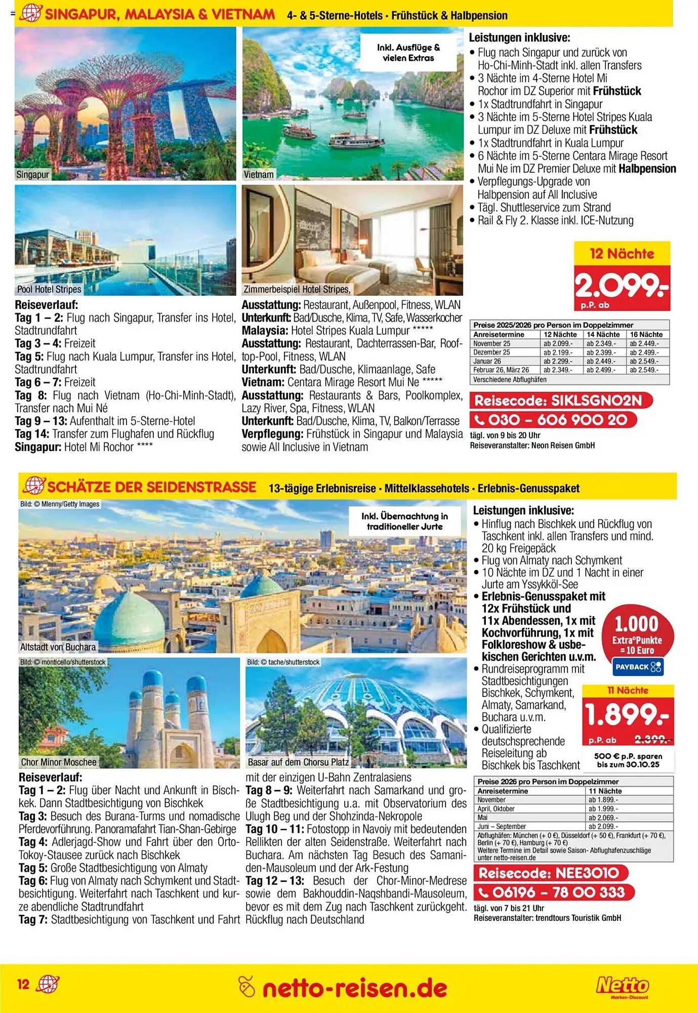 Netto Reisen Prospekt (2025-09-29 - 2025-10-31) | 12