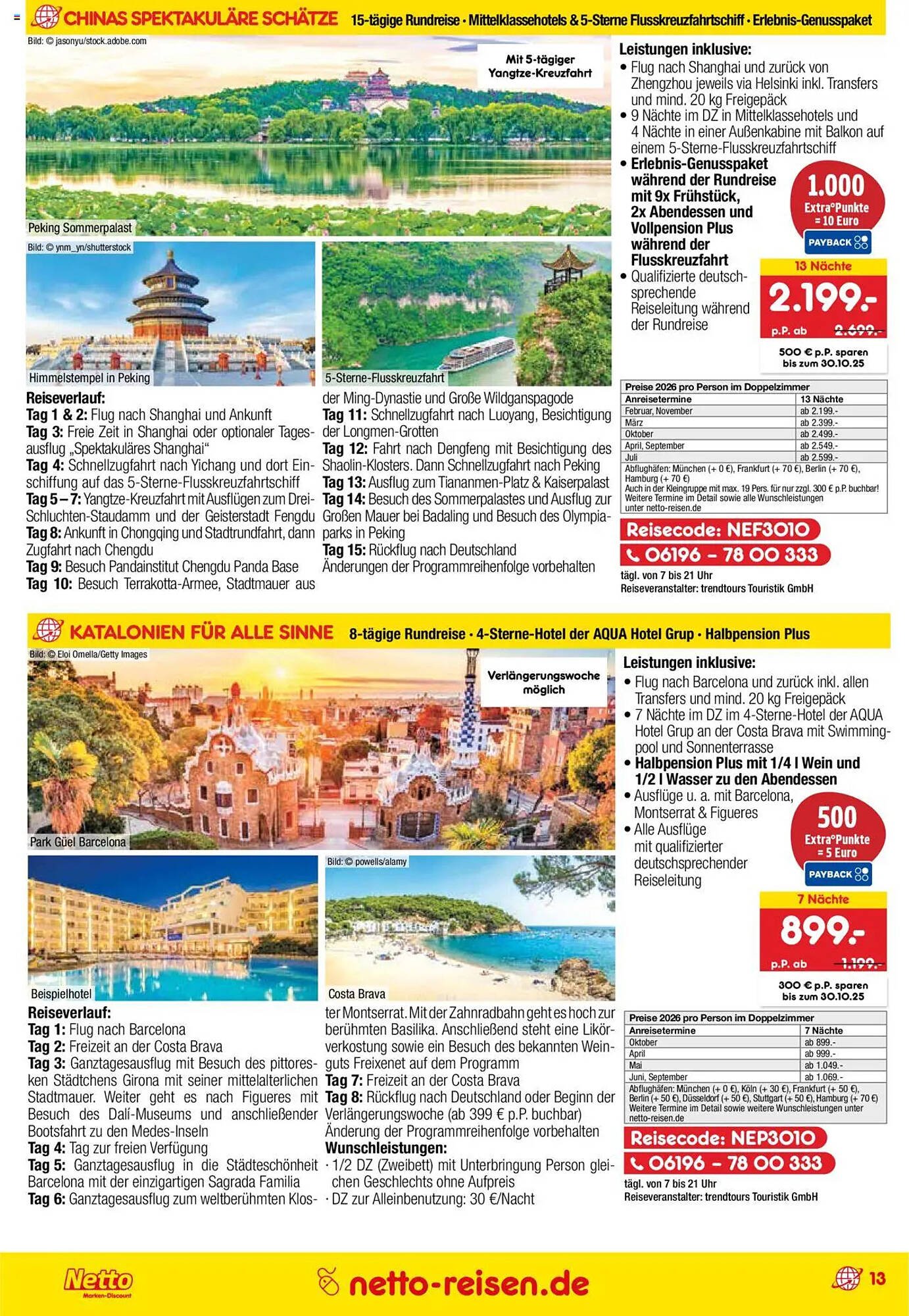 Netto Reisen Prospekt (2025-09-29 - 2025-10-31) | 13