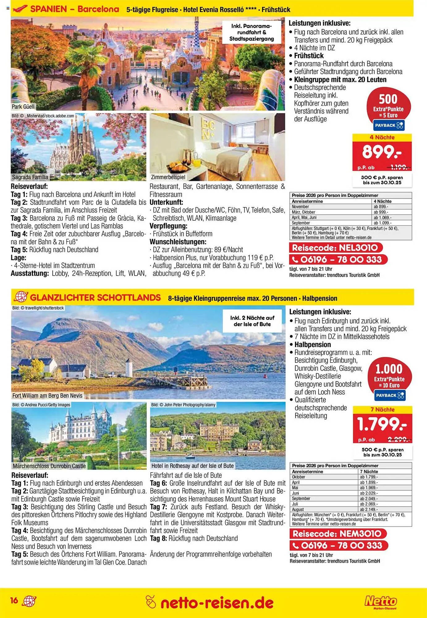 Netto Reisen Prospekt (2025-09-29 - 2025-10-31) | 16