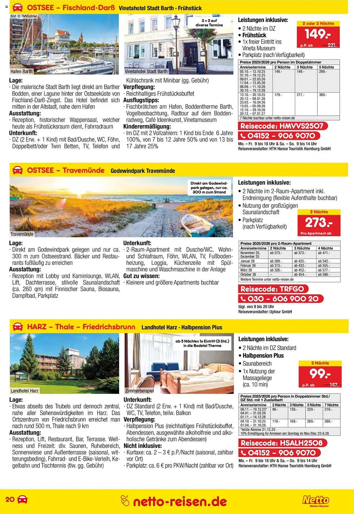 Netto Reisen Prospekt (2025-09-29 - 2025-10-31) | 20