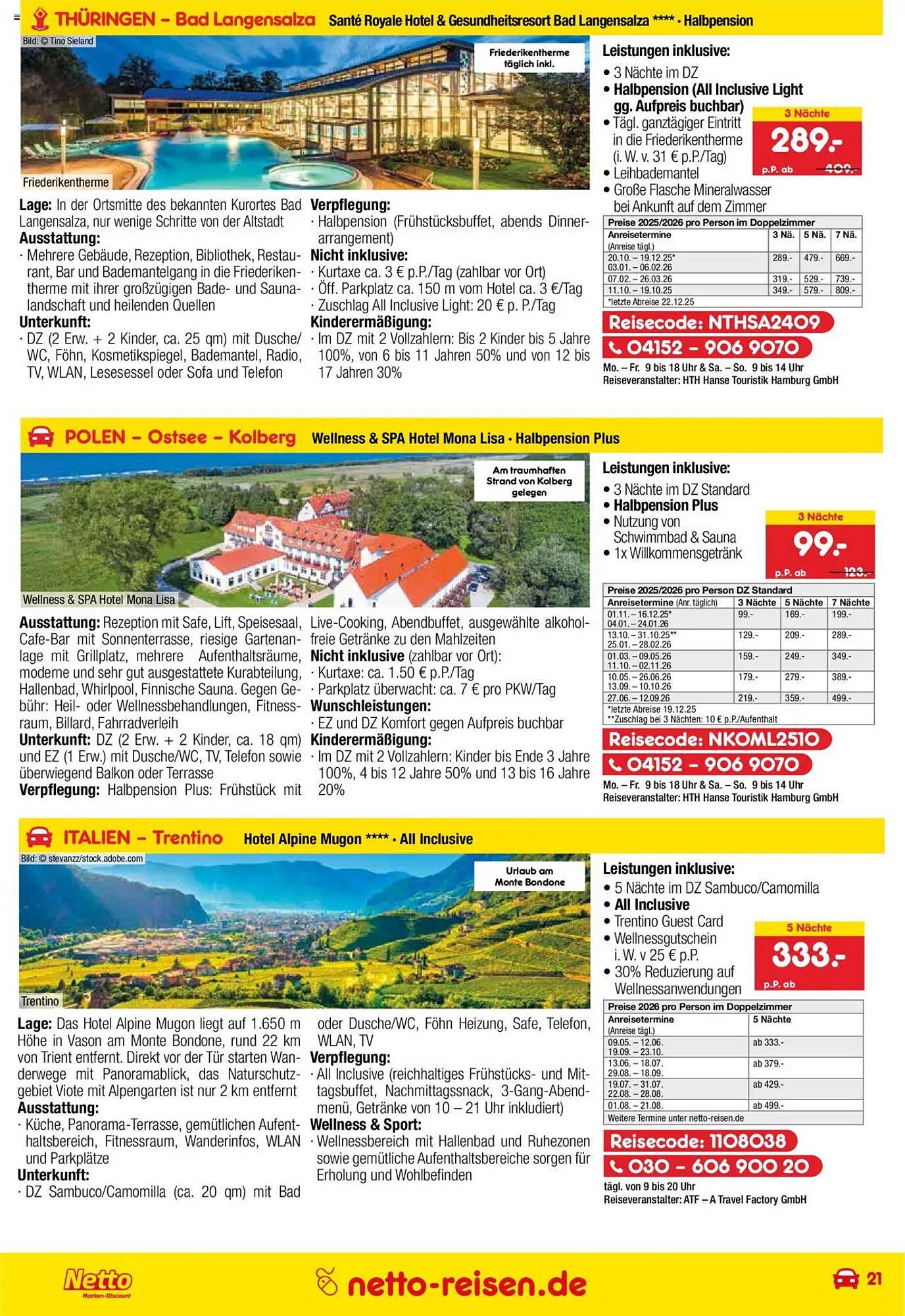 Netto Reisen Prospekt (2025-09-29 - 2025-10-31) | 21