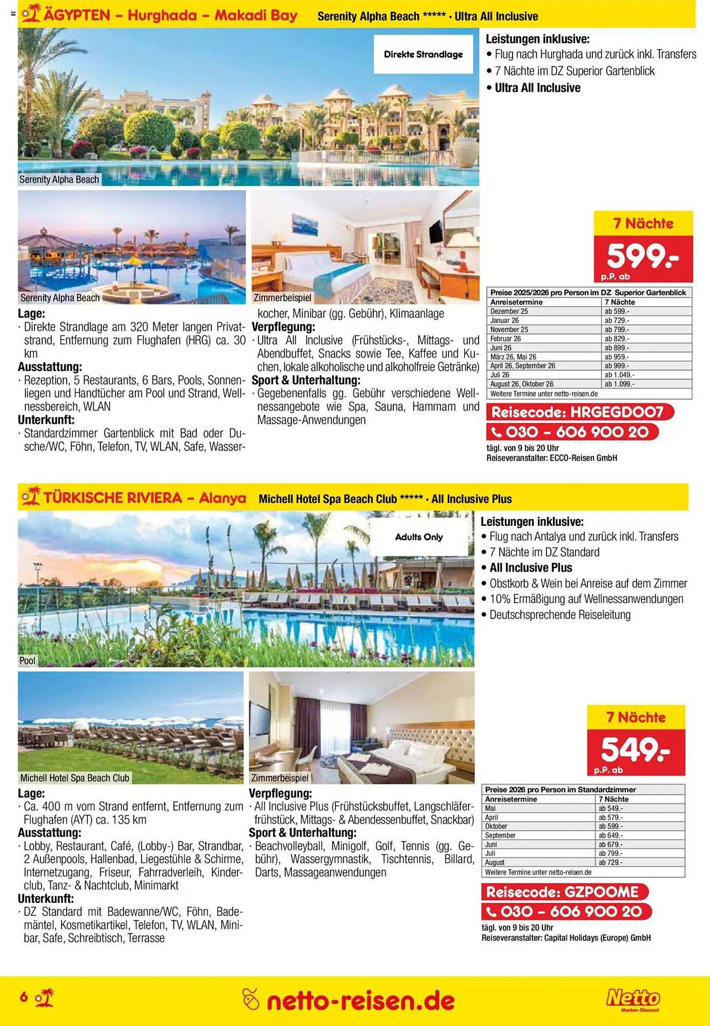 Netto Reisen Prospekt (2025-09-29 - 2025-10-31) | 6