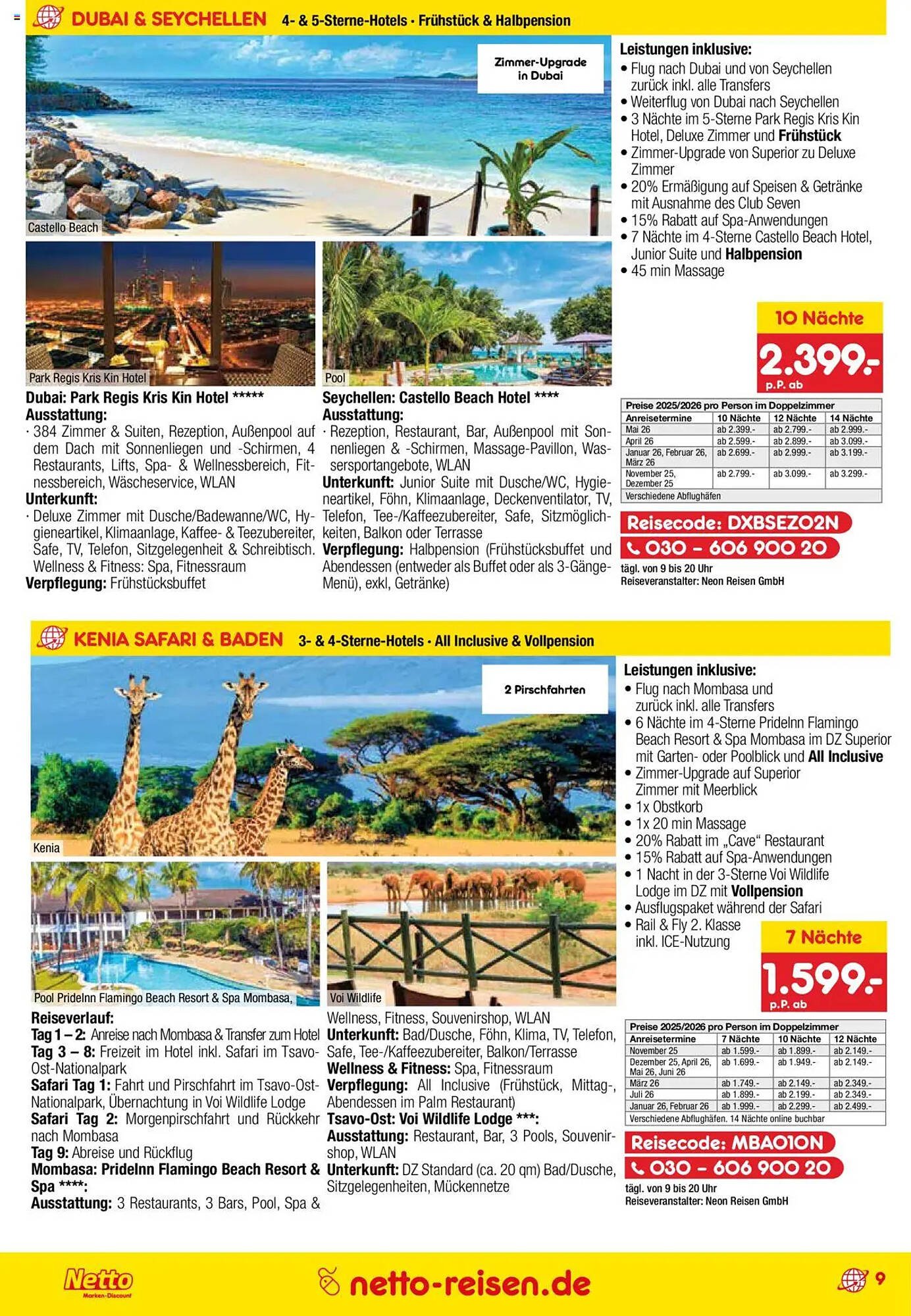 Netto Reisen Prospekt (2025-09-29 - 2025-10-31) | 9