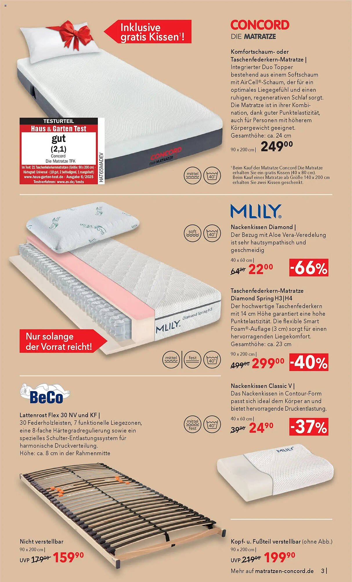 Matratzen Concord Prospekt
