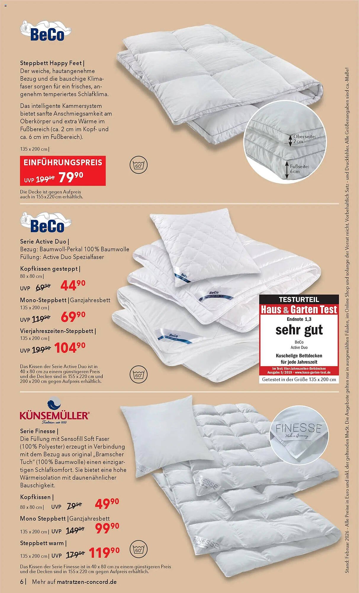 Matratzen Concord Prospekt