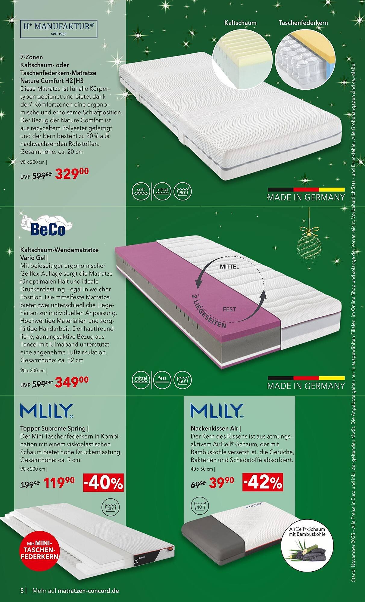 Matratzen Concord Prospekt