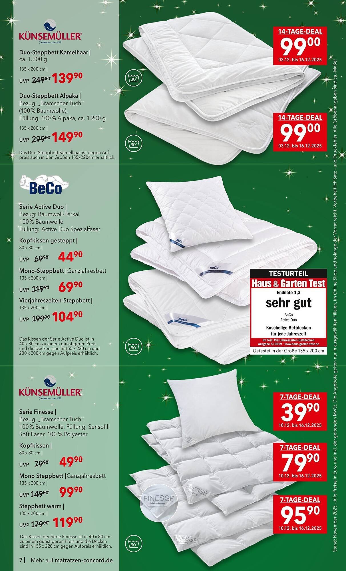 Matratzen Concord Prospekt