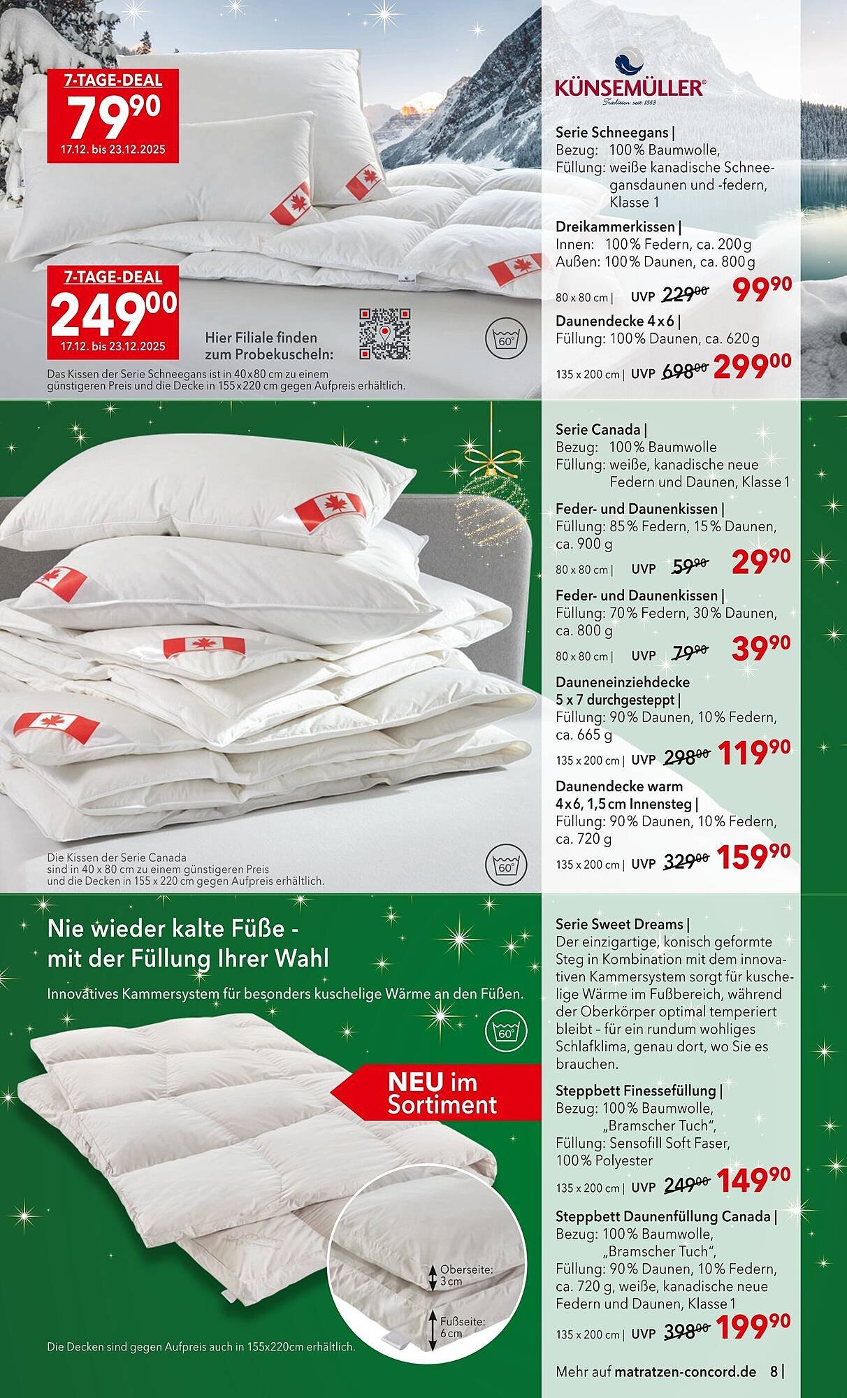 Matratzen Concord Prospekt