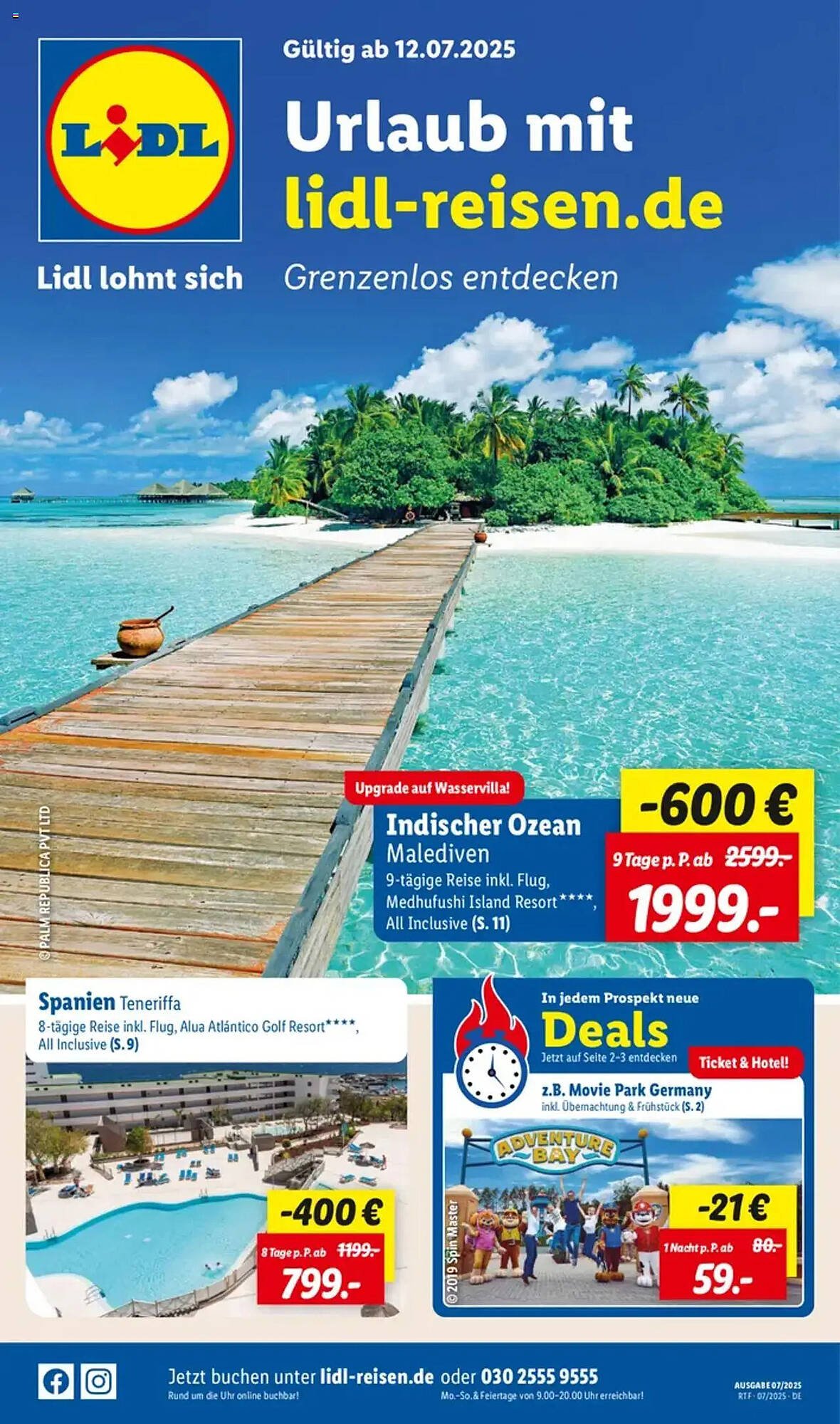 Lidl Reisen Prospekt (2025-07-11 - 2025-08-15) | 1