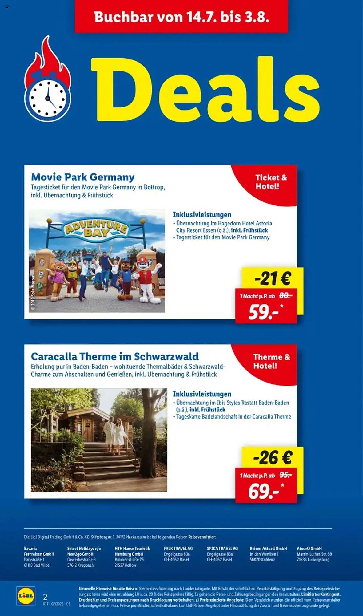 Lidl Reisen Prospekt (2025-07-11 - 2025-08-15) | 2