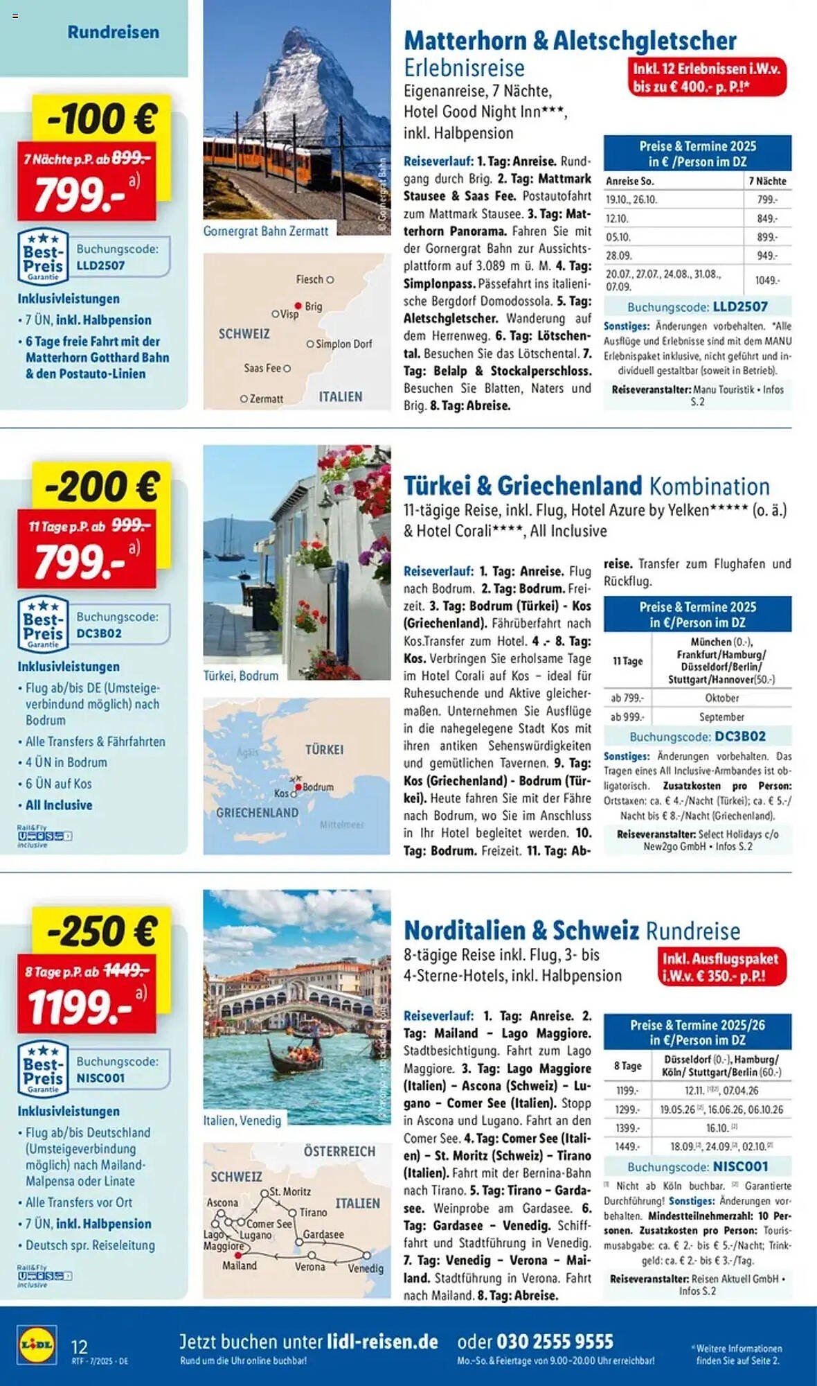 Lidl Reisen Prospekt (2025-07-11 - 2025-08-15) | 12