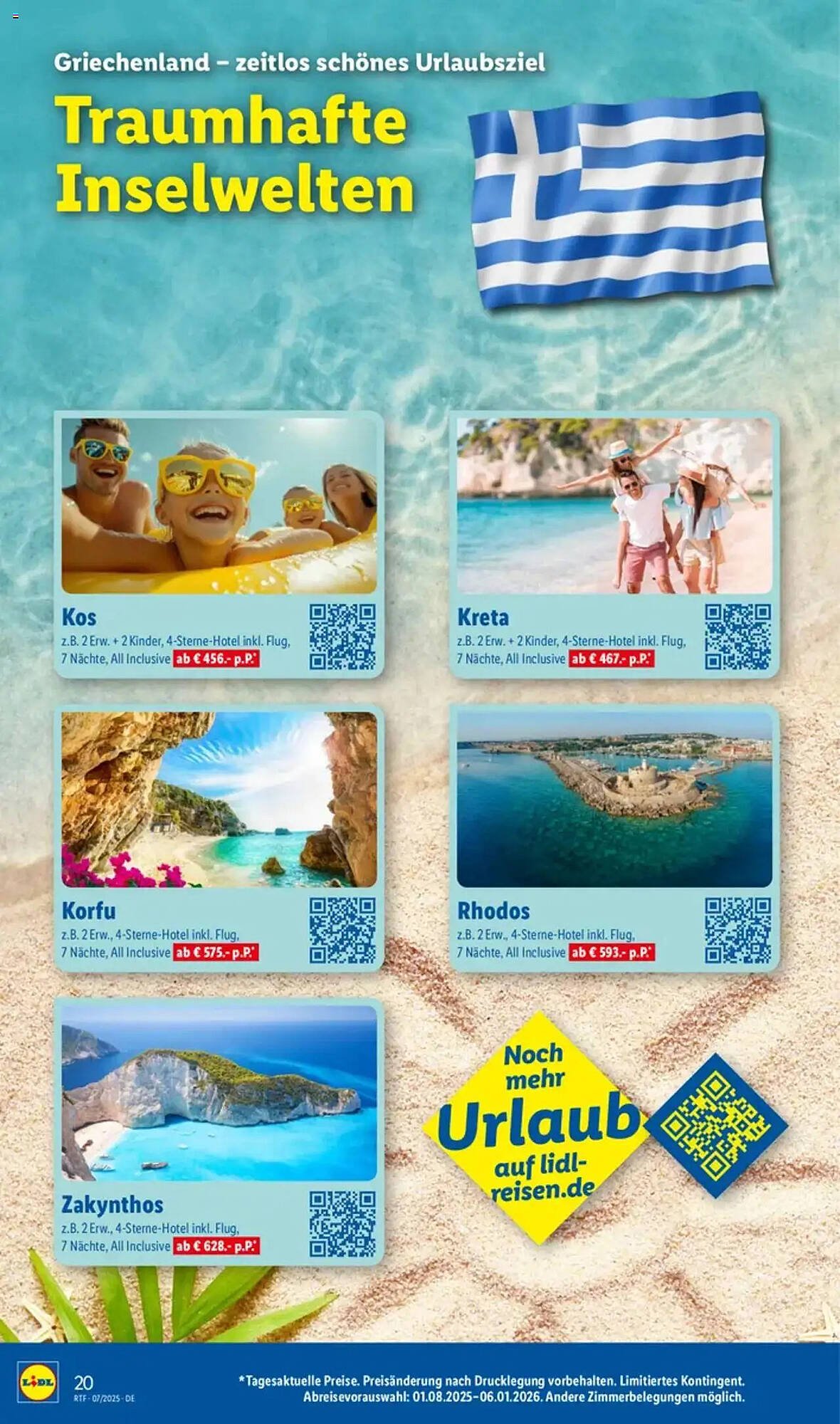 Lidl Reisen Prospekt (2025-07-11 - 2025-08-15) | 20