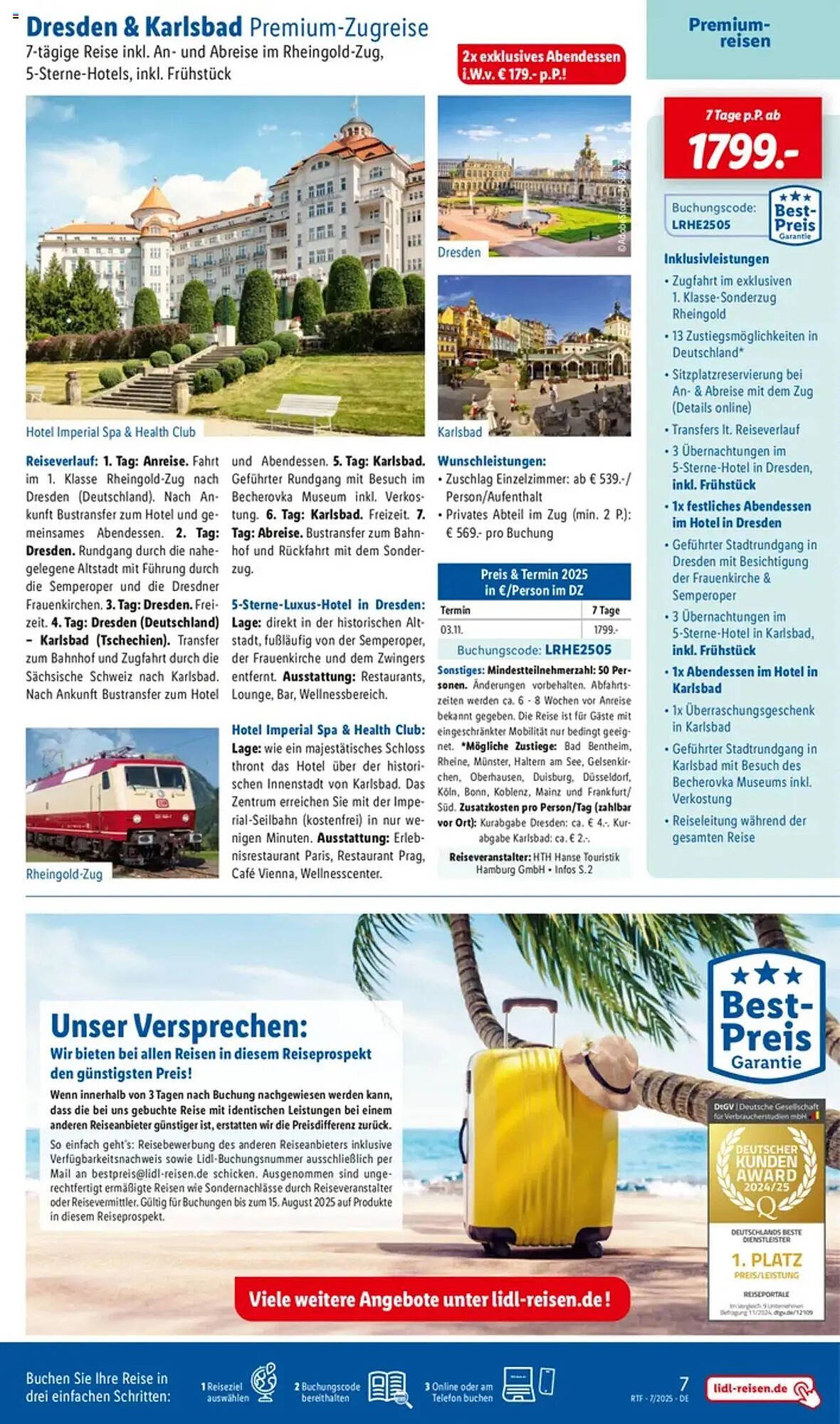 Lidl Reisen Prospekt (2025-07-11 - 2025-08-15) | 7